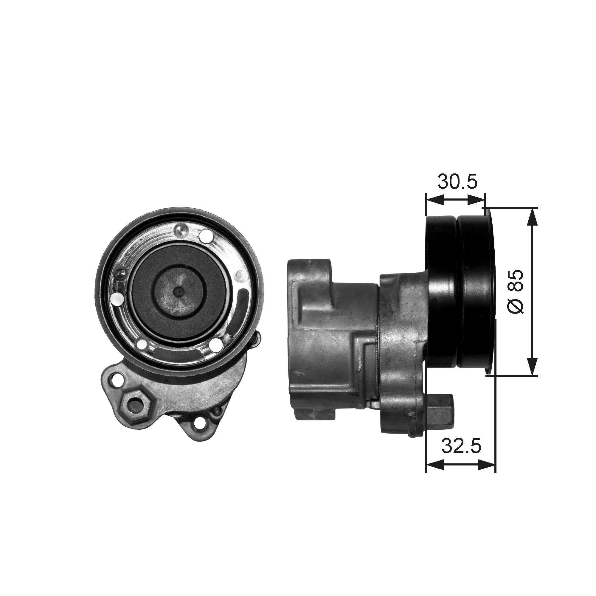 Belt Tensioner, V-ribbed belt