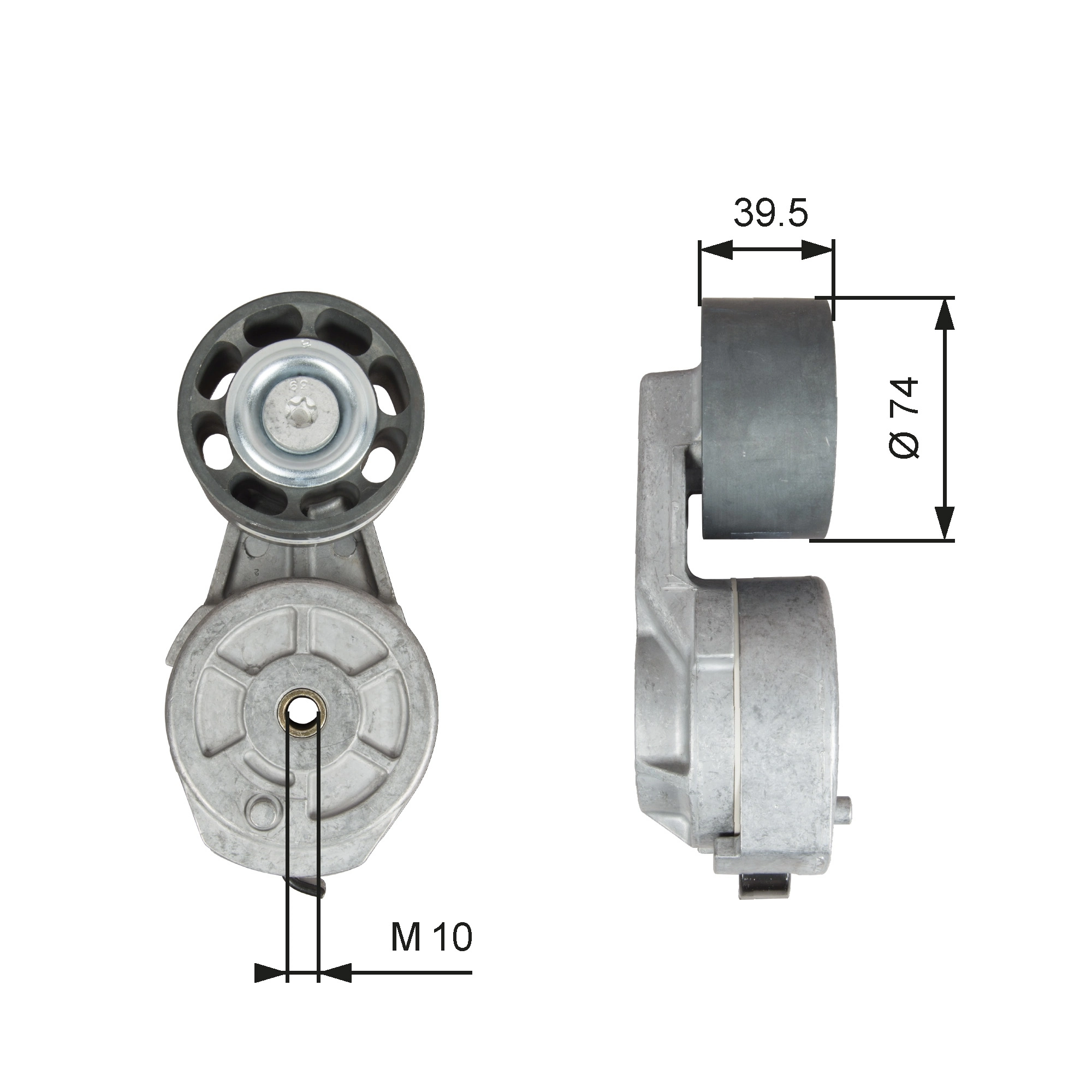 Belt Tensioner, V-ribbed belt