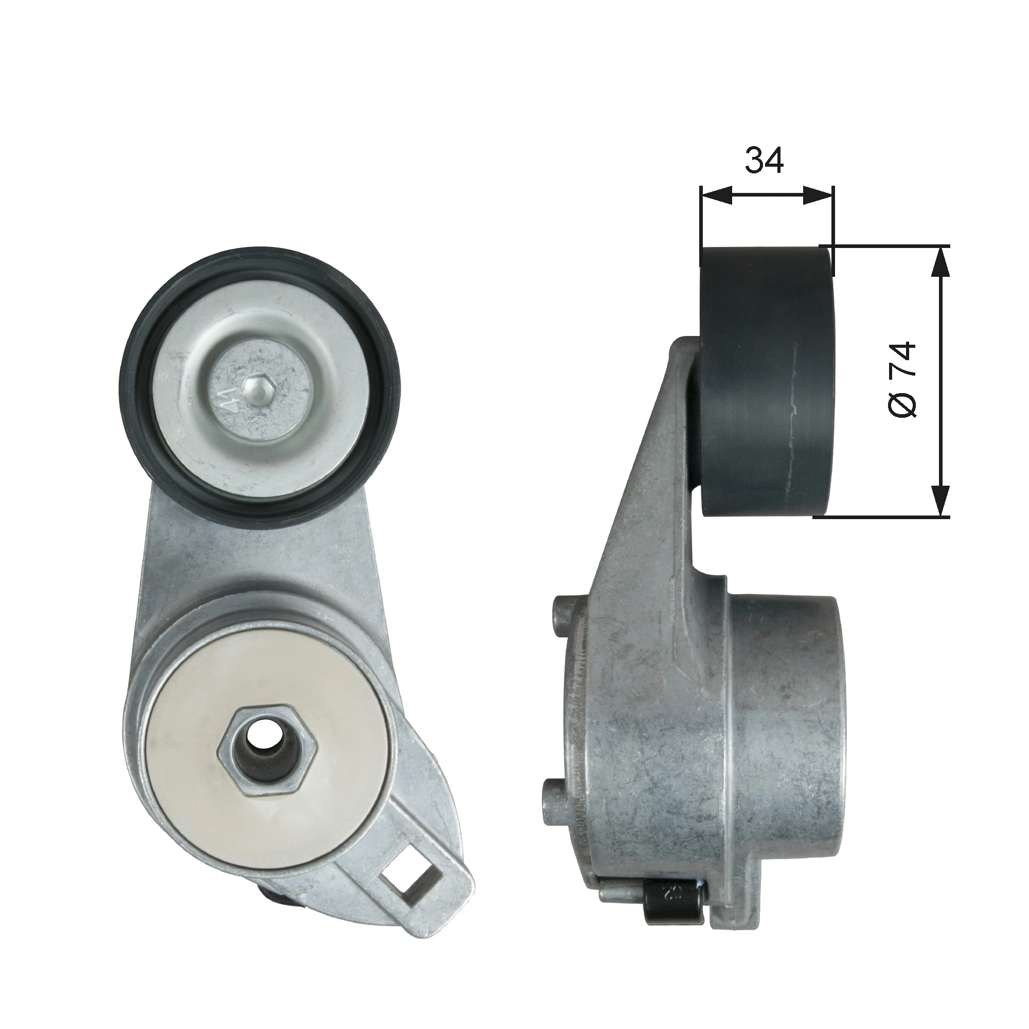 Belt Tensioner, V-ribbed belt