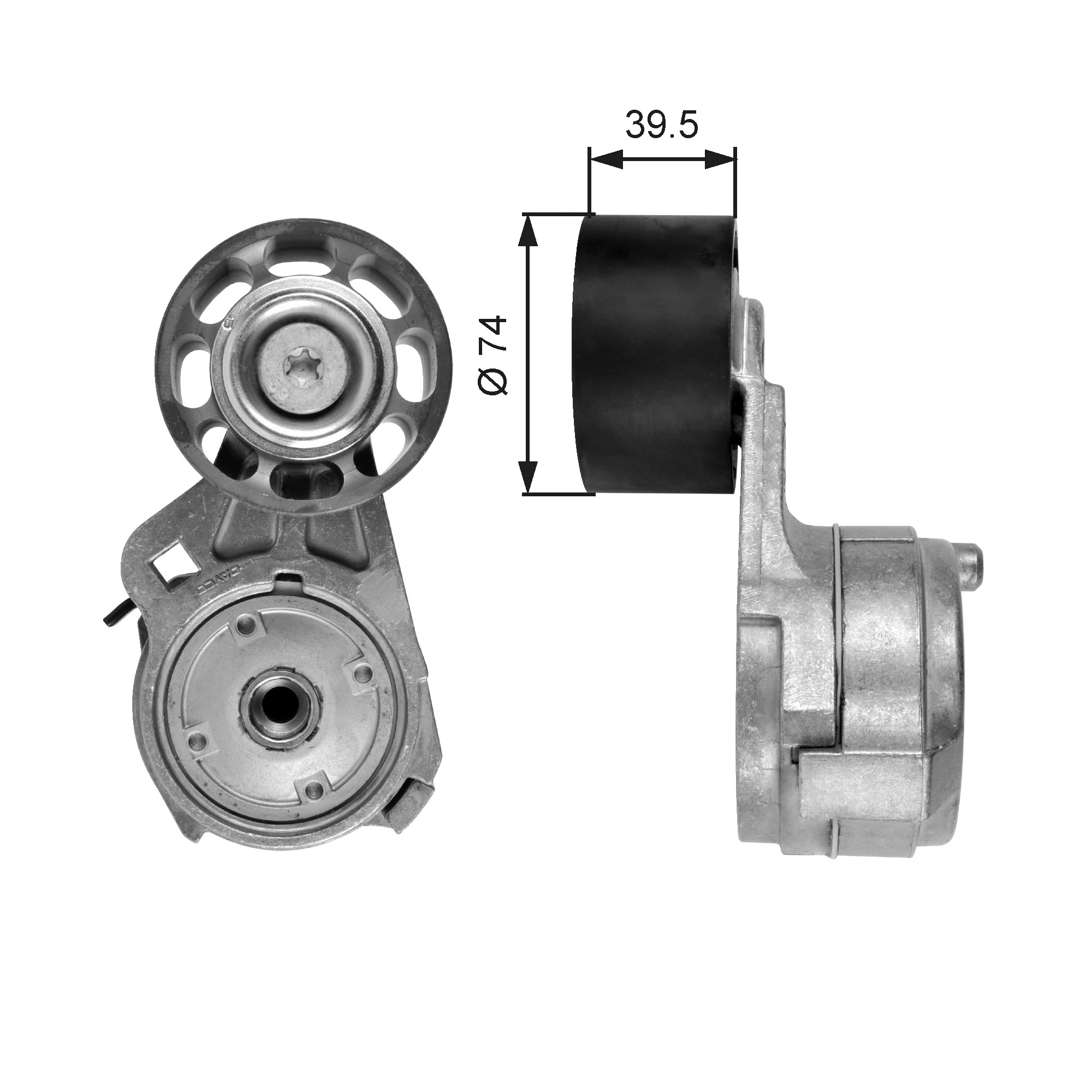 Belt Tensioner, V-ribbed belt