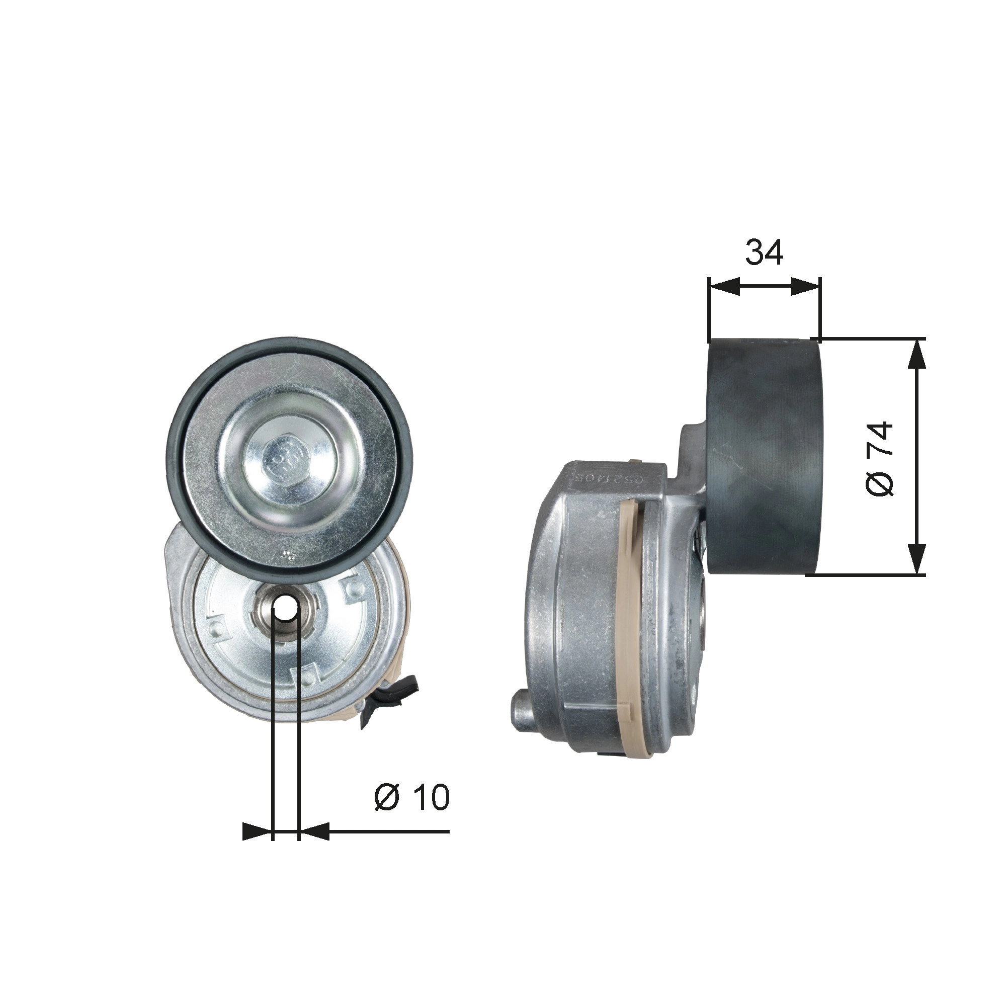 Belt Tensioner, V-ribbed belt