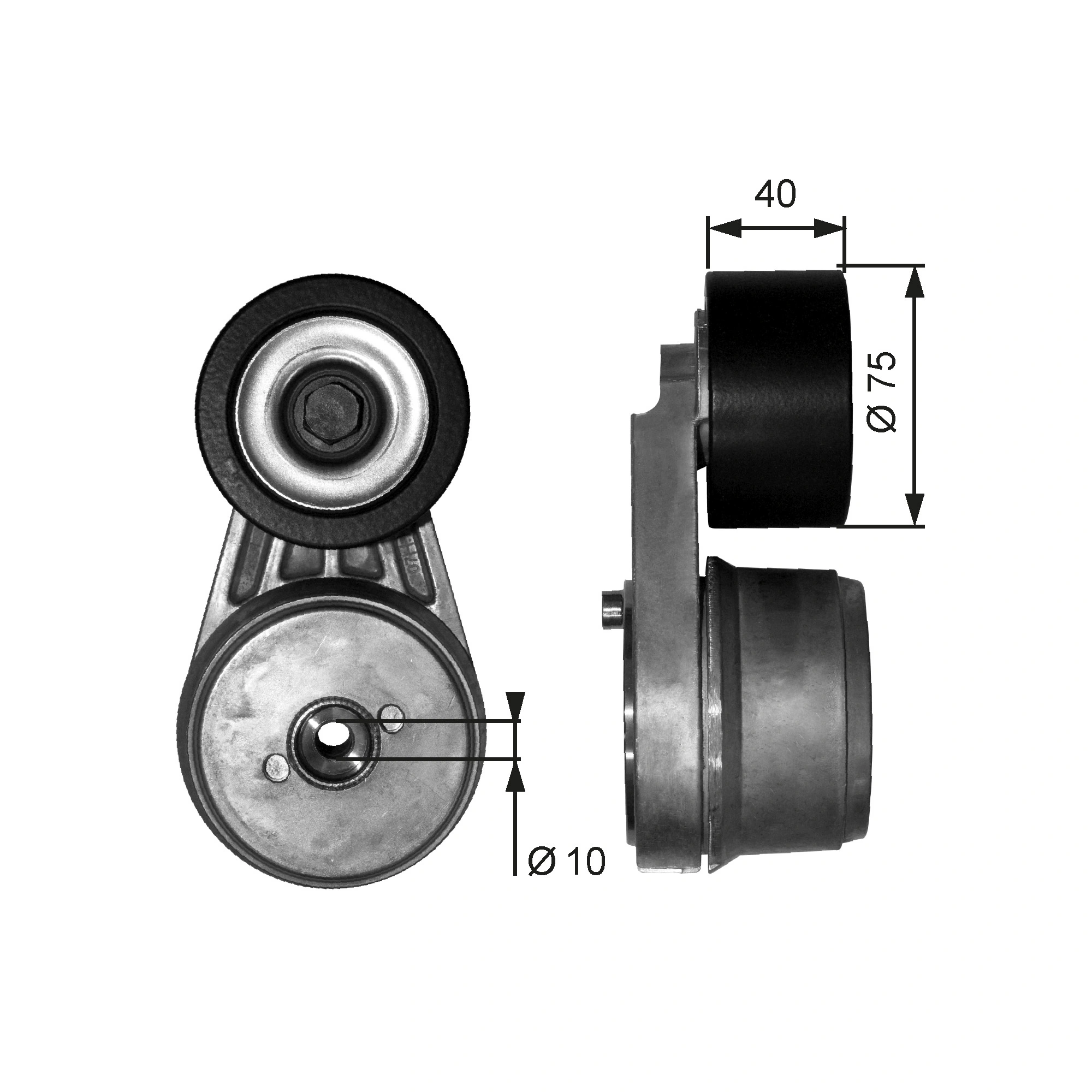 Belt Tensioner, V-ribbed belt