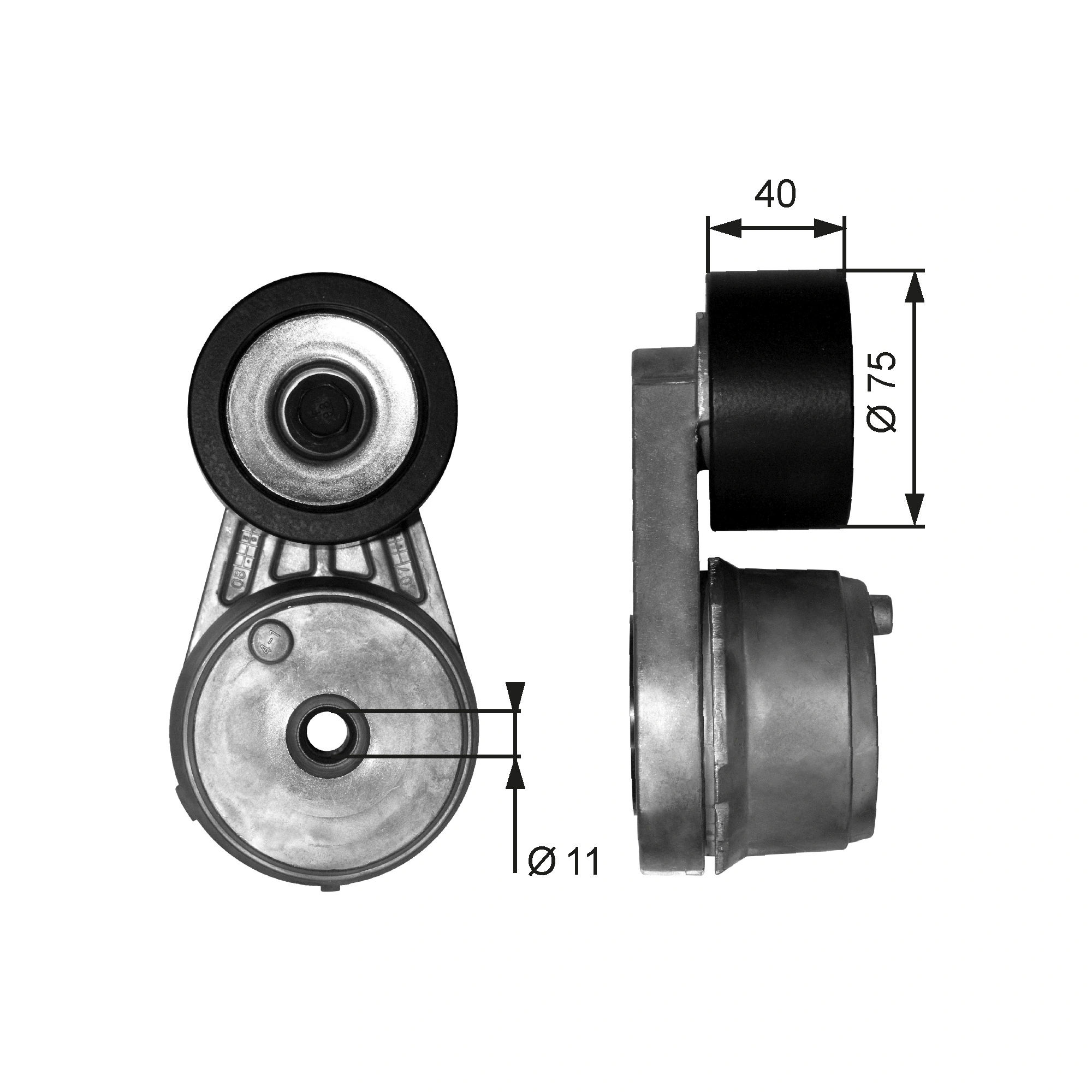 Belt Tensioner, V-ribbed belt