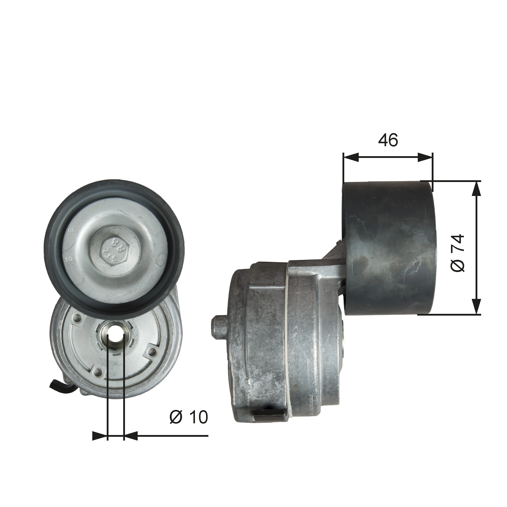 Belt Tensioner, V-ribbed belt