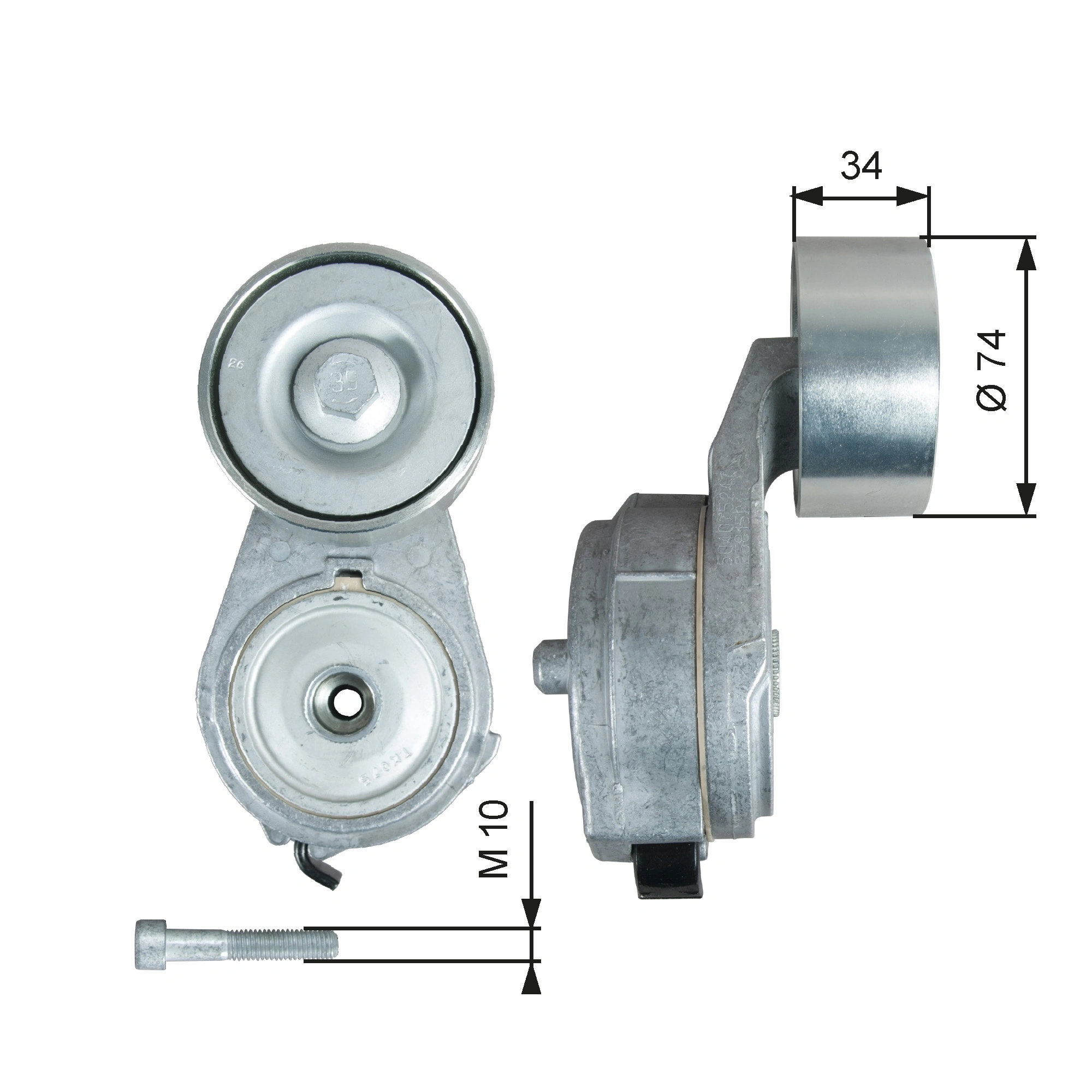 Belt Tensioner, V-ribbed belt