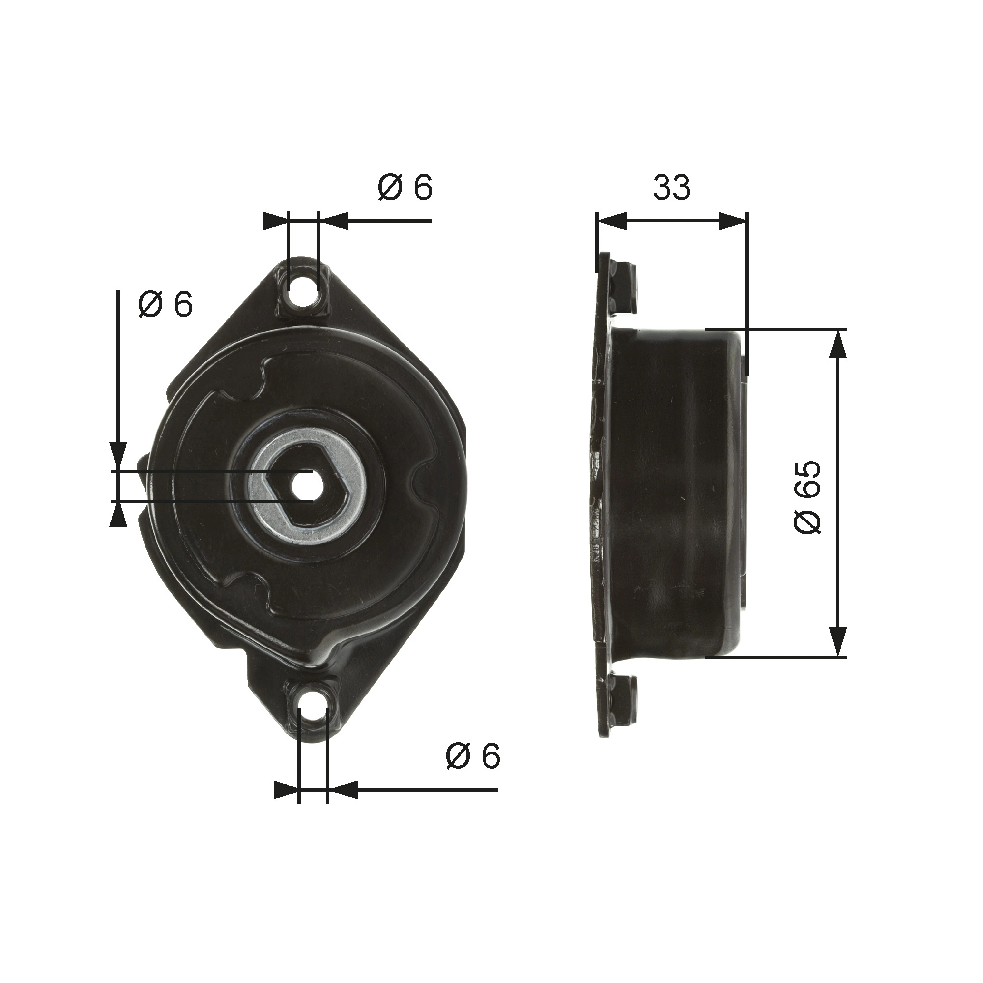 Belt Tensioner, V-ribbed belt