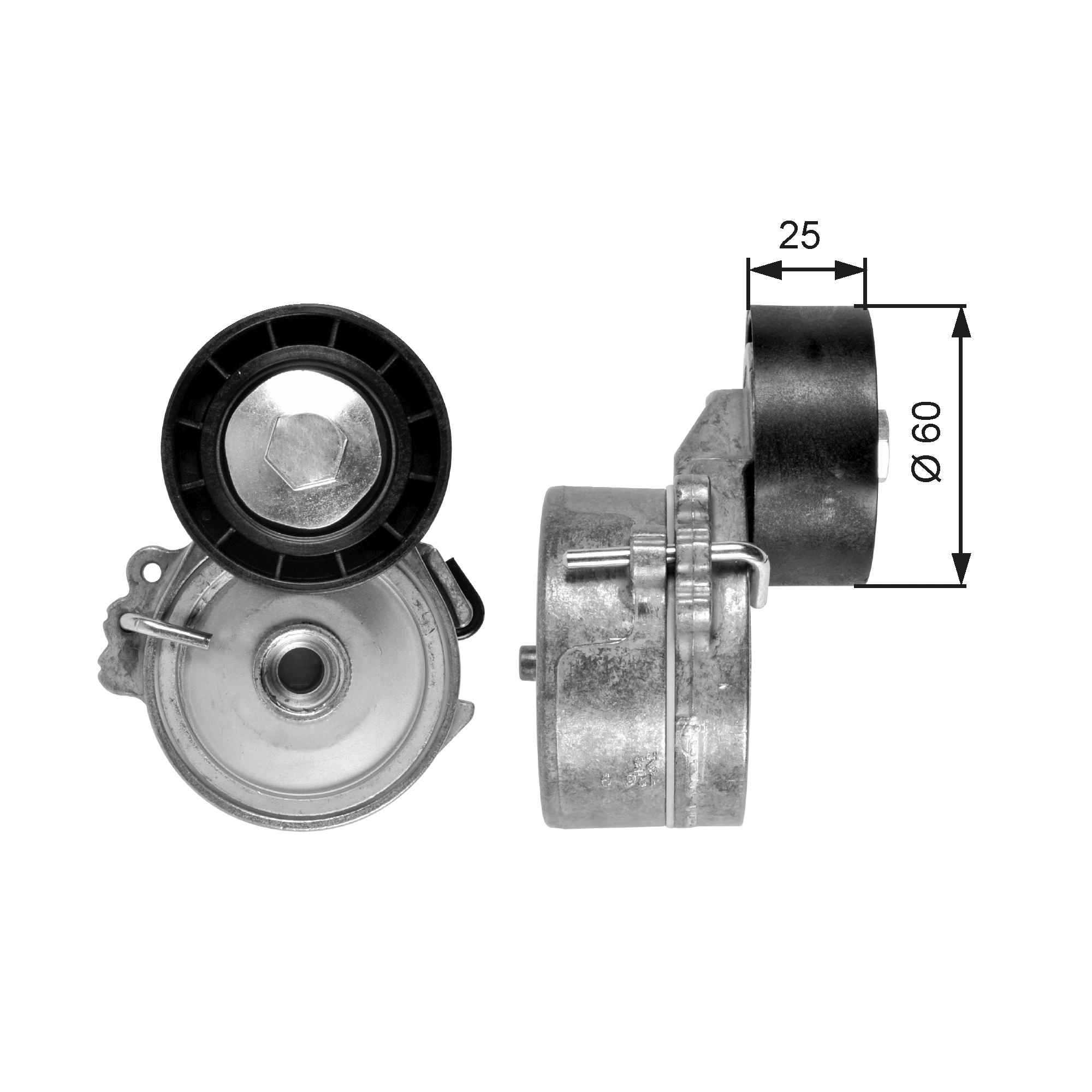 Belt Tensioner, V-ribbed belt