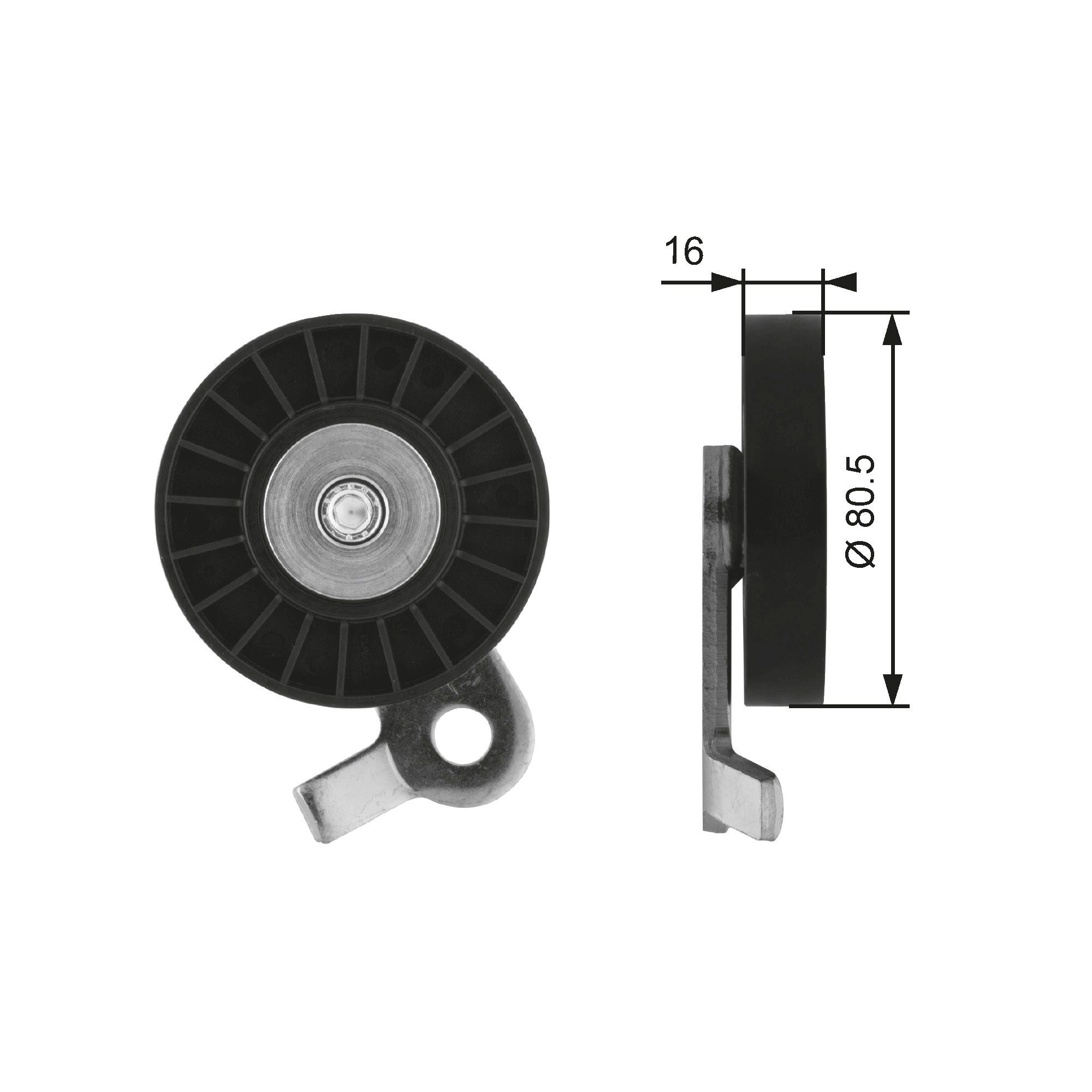 Tensioner Pulley, V-ribbed belt