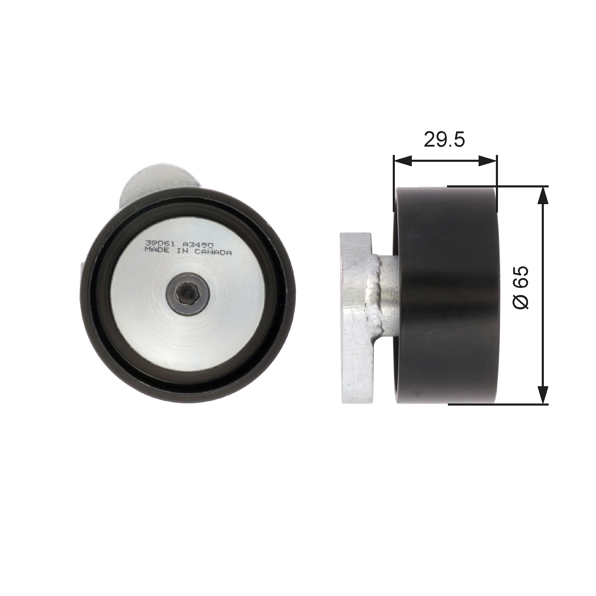 Tensioner Pulley, V-ribbed belt