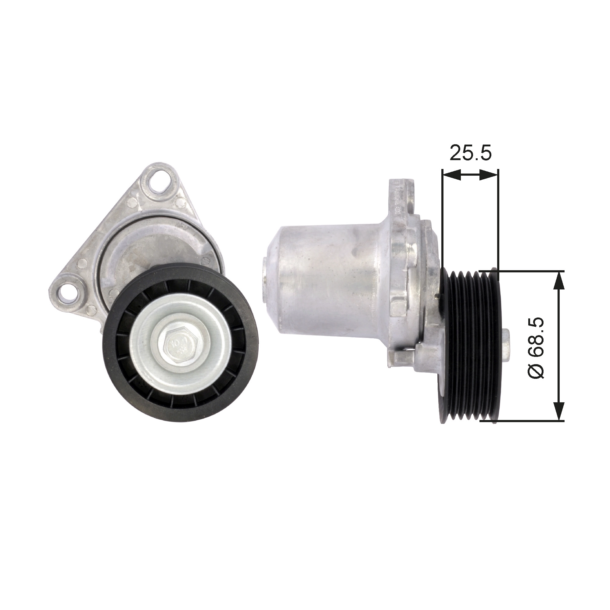 Belt Tensioner, V-ribbed belt