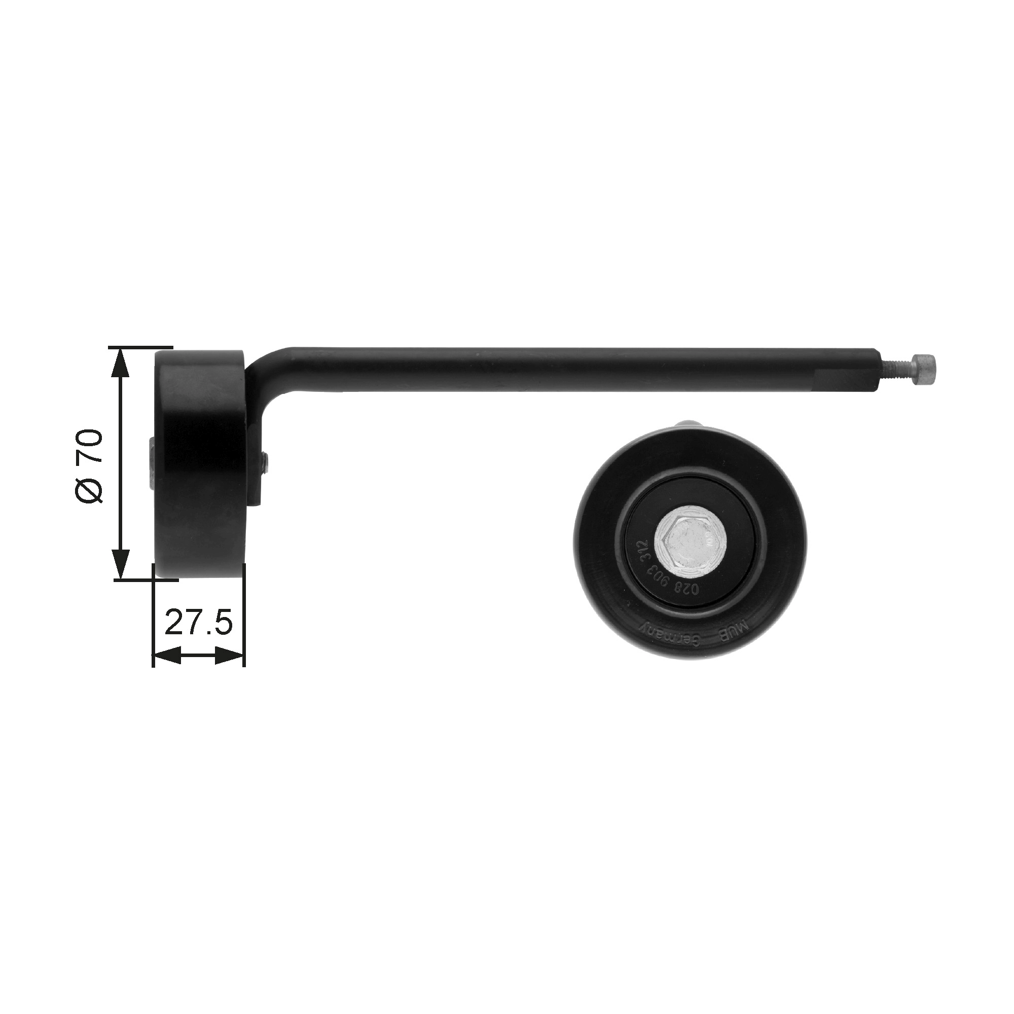 Belt Tensioner, V-ribbed belt