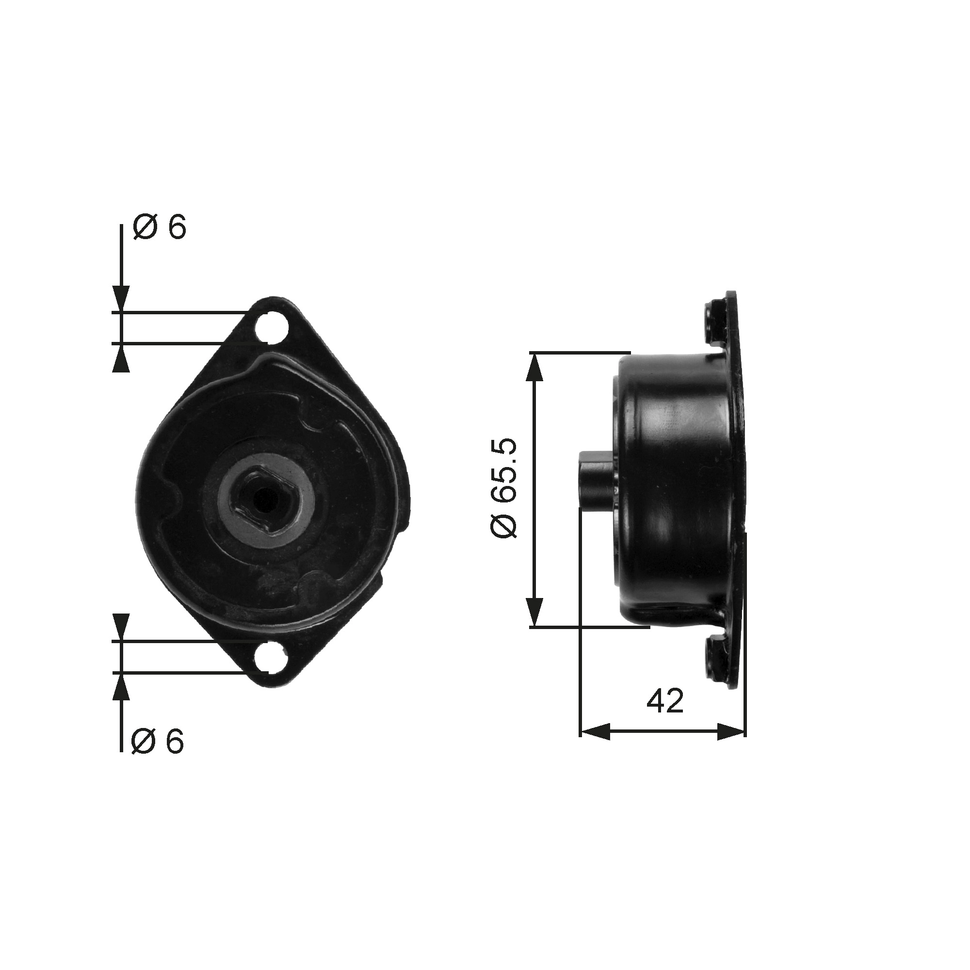 Belt Tensioner, V-ribbed belt