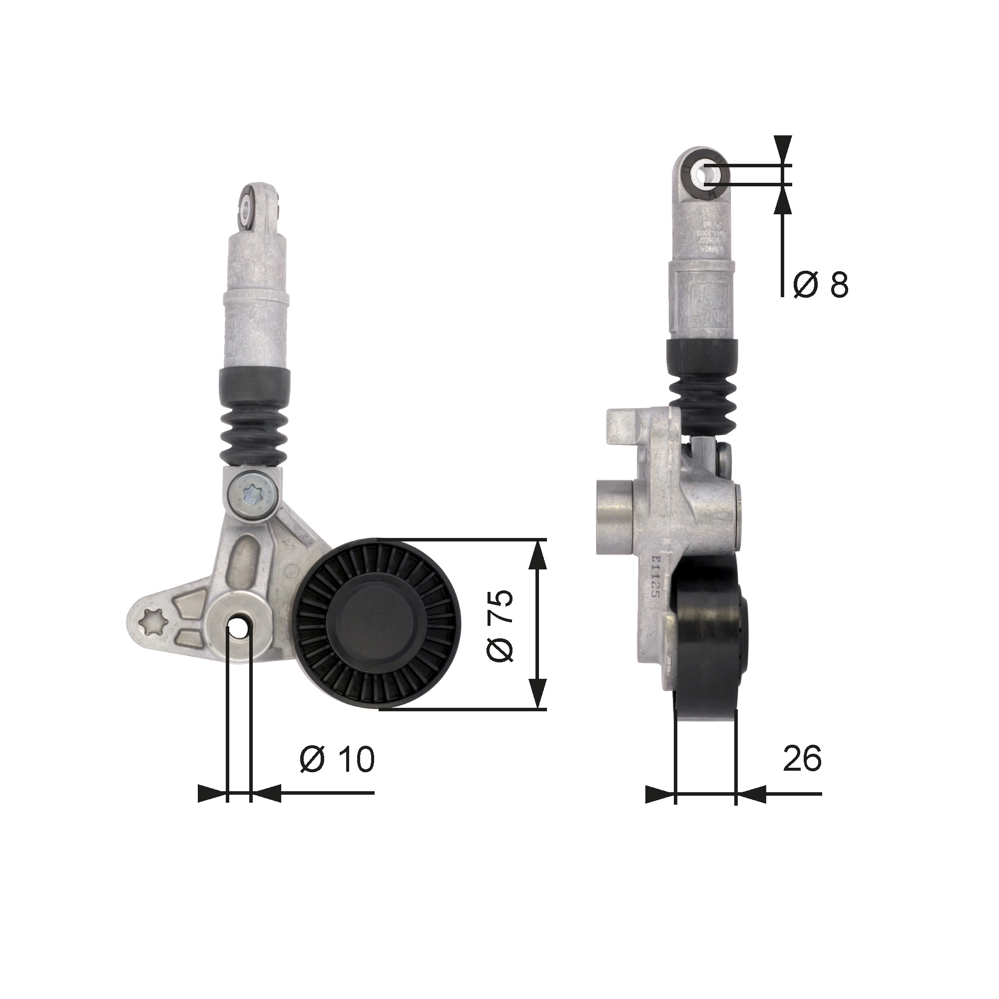 Belt Tensioner, V-ribbed belt
