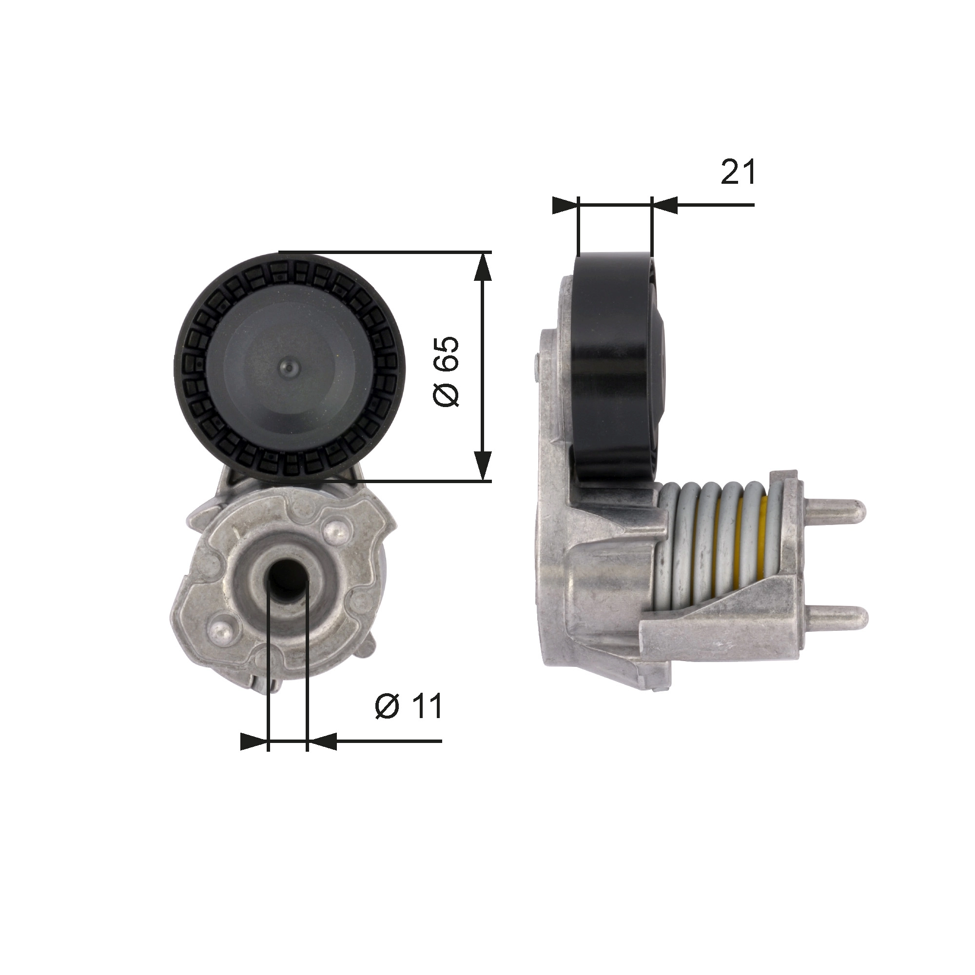 Belt Tensioner, V-ribbed belt
