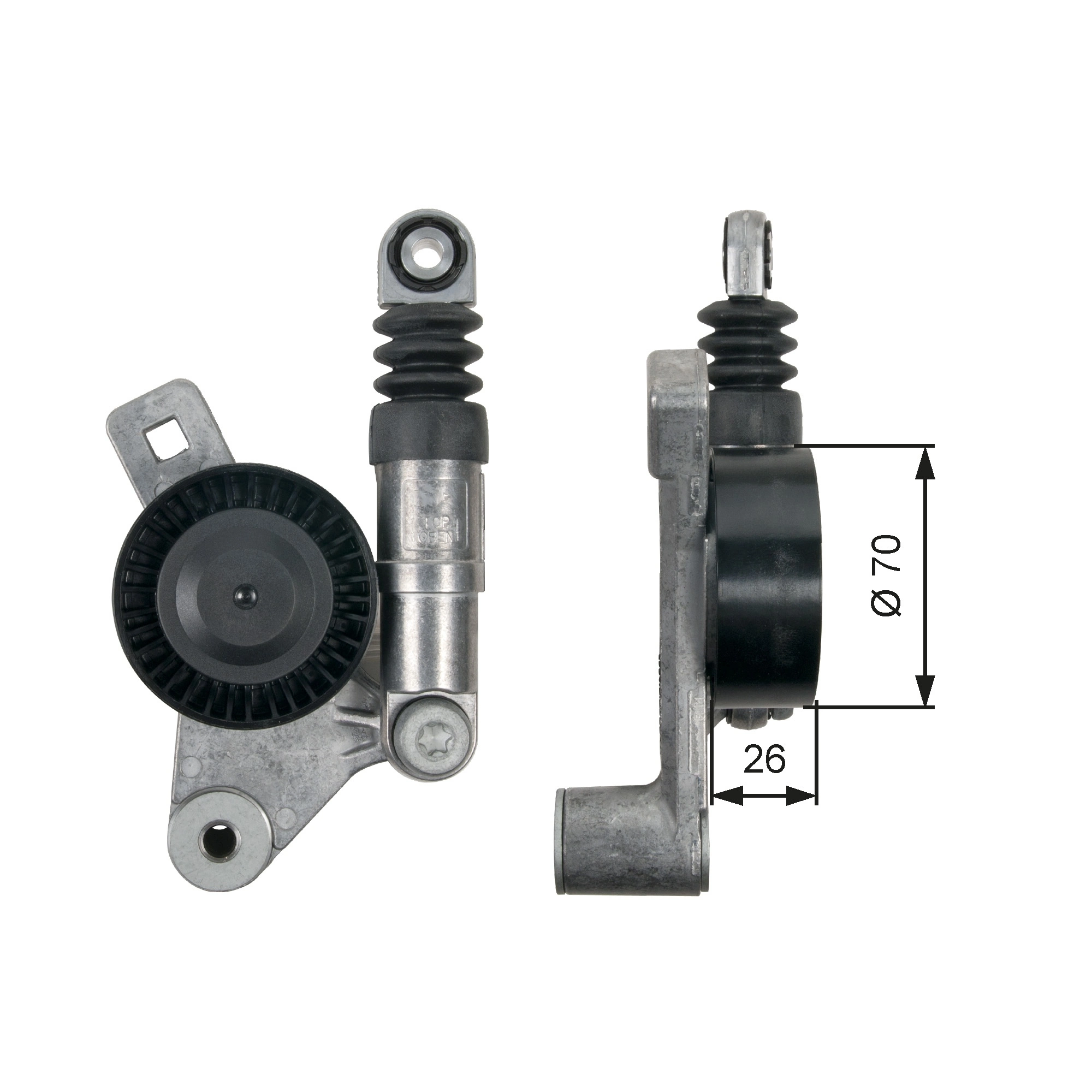 Belt Tensioner, V-ribbed belt