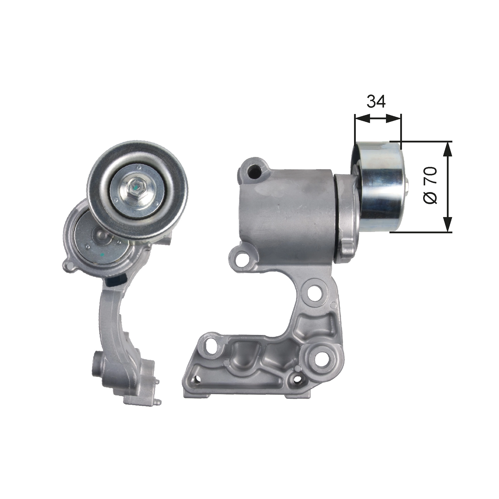 Belt Tensioner, V-ribbed belt