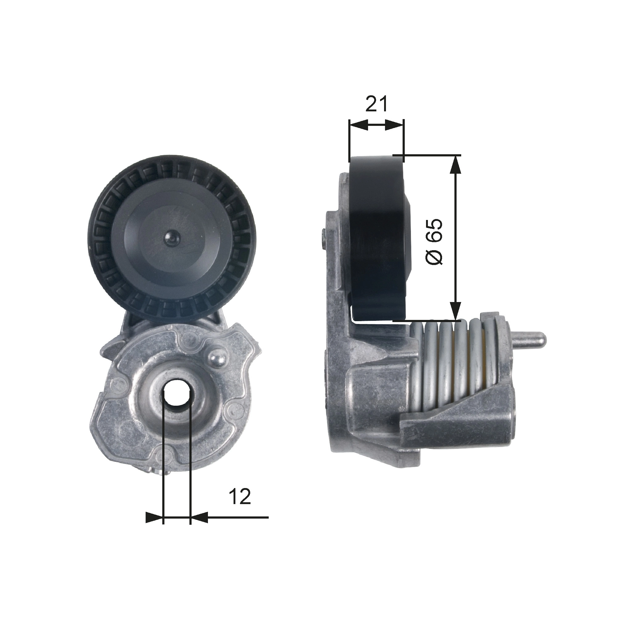 Belt Tensioner, V-ribbed belt
