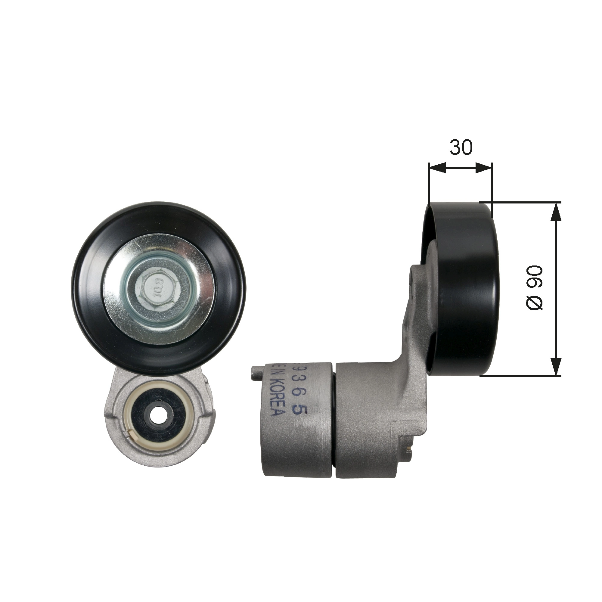 Belt Tensioner, V-ribbed belt