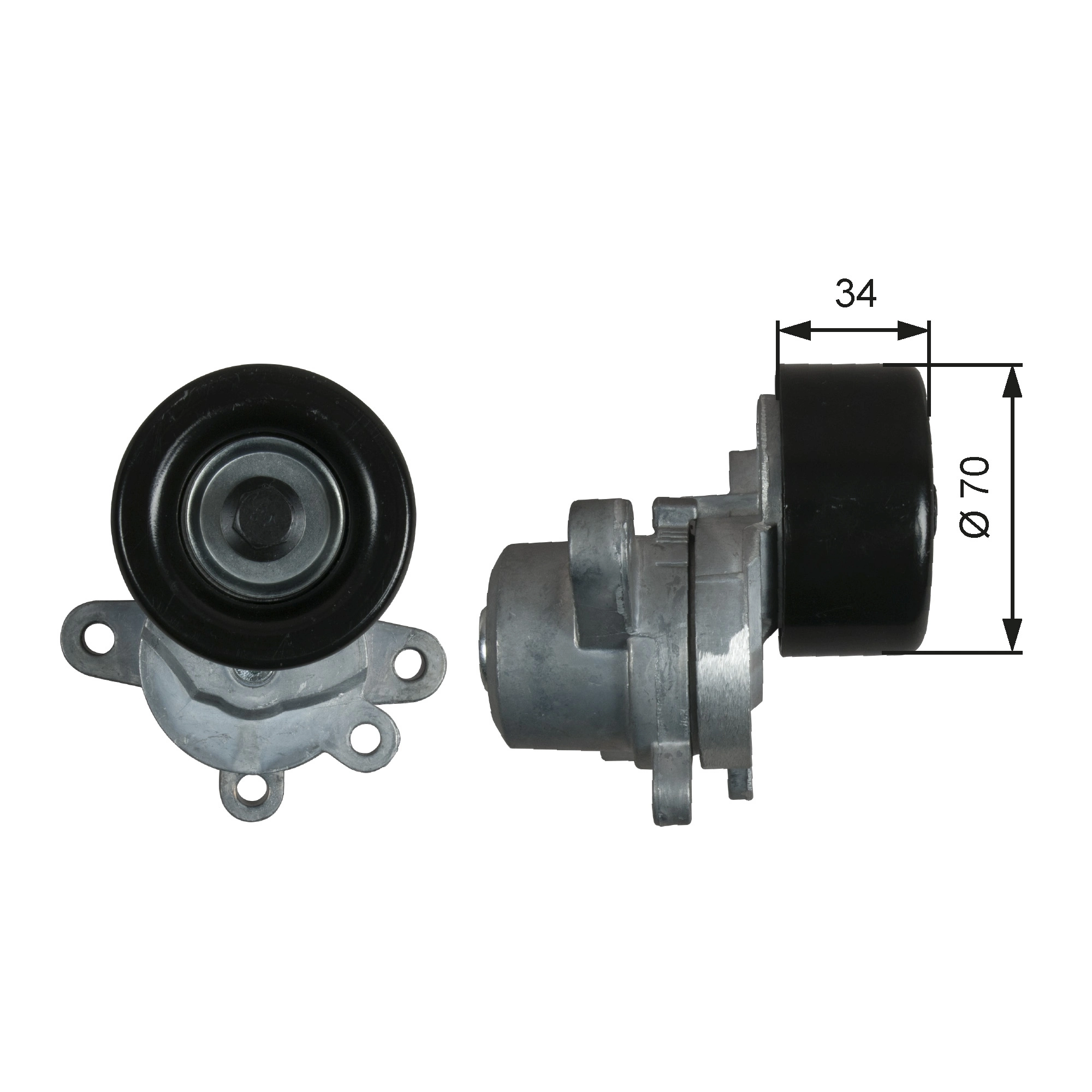 Belt Tensioner, V-ribbed belt