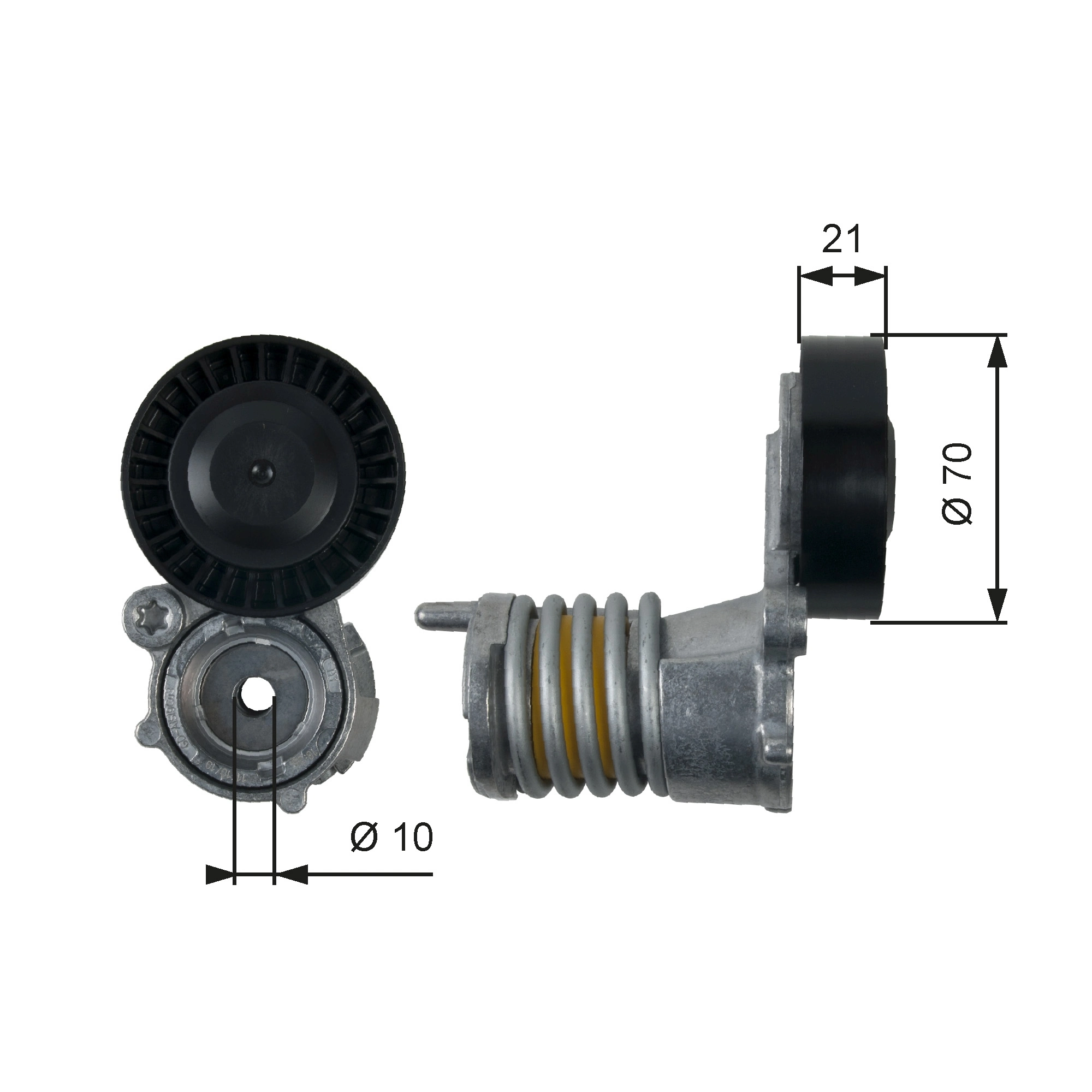 Belt Tensioner, V-ribbed belt
