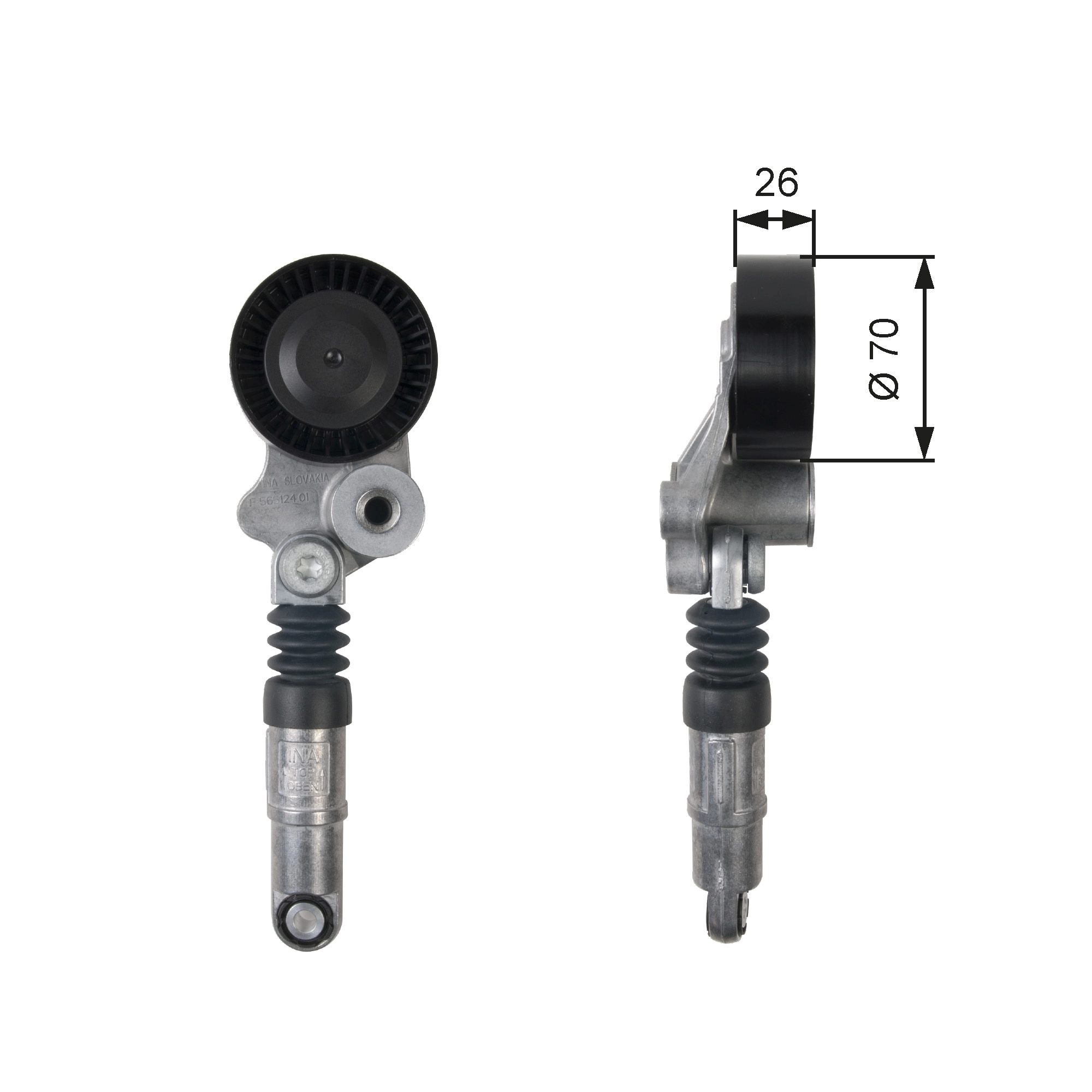 Belt Tensioner, V-ribbed belt