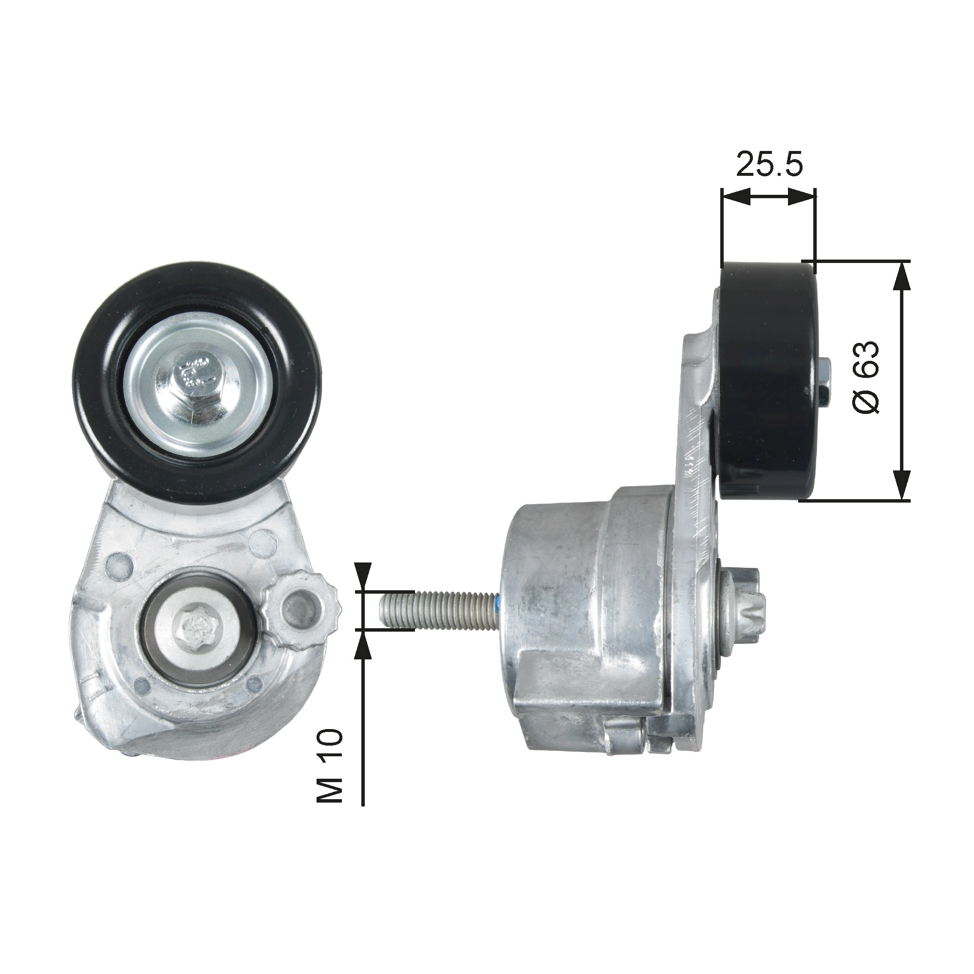 Belt Tensioner, V-ribbed belt