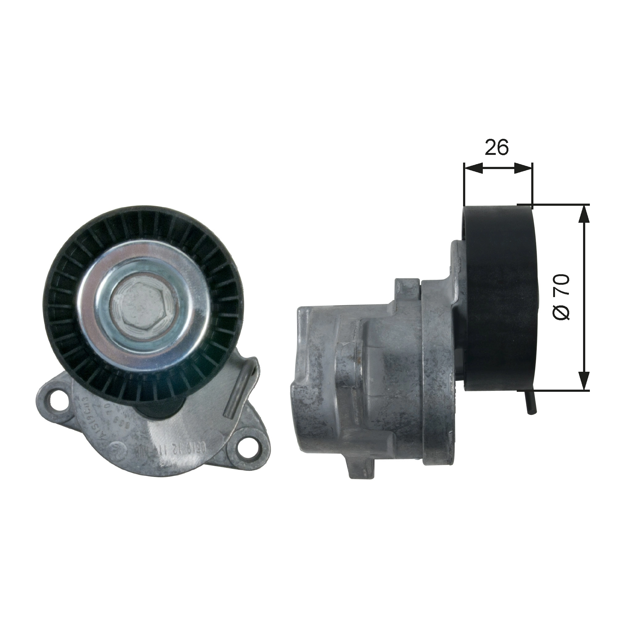Belt Tensioner, V-ribbed belt