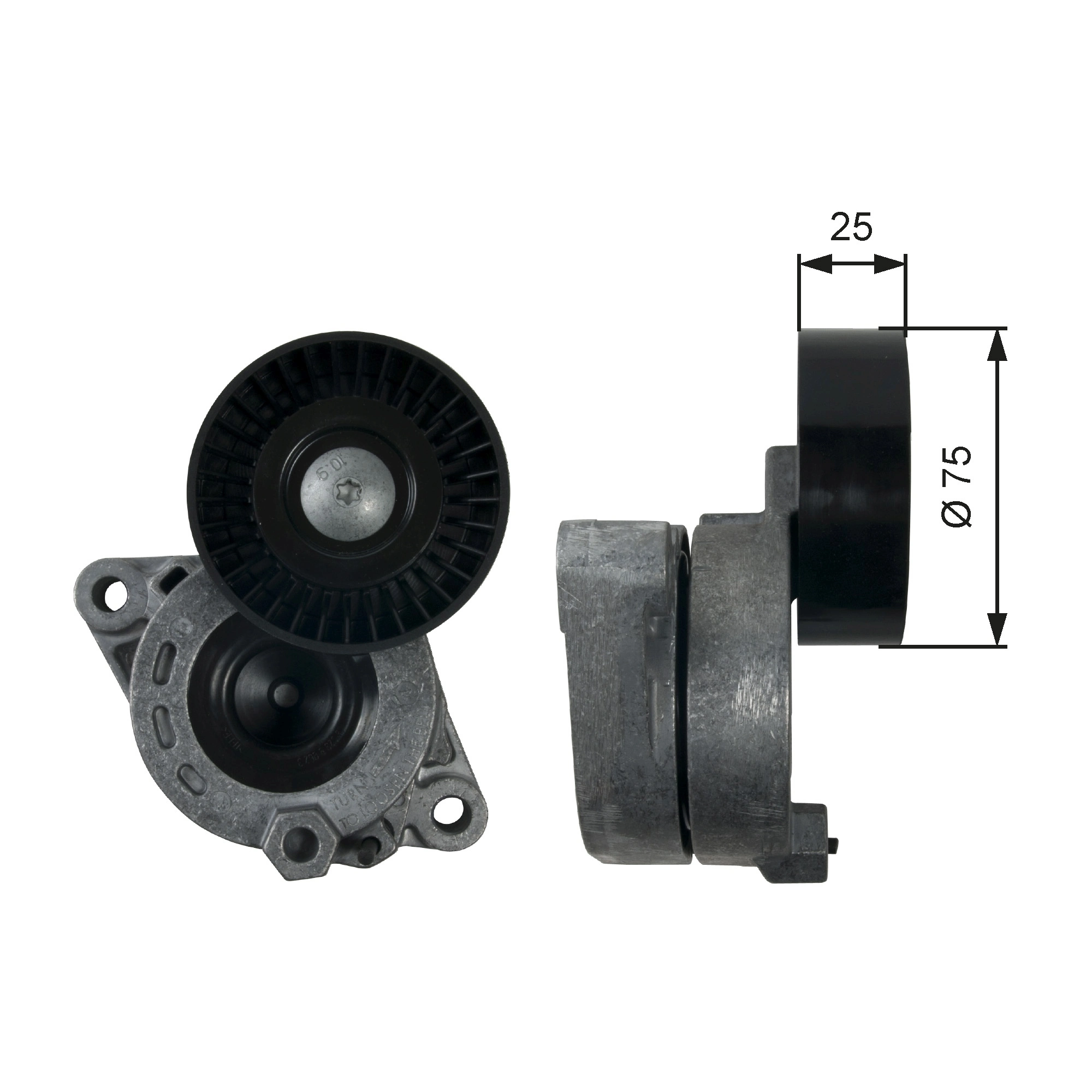 Belt Tensioner, V-ribbed belt