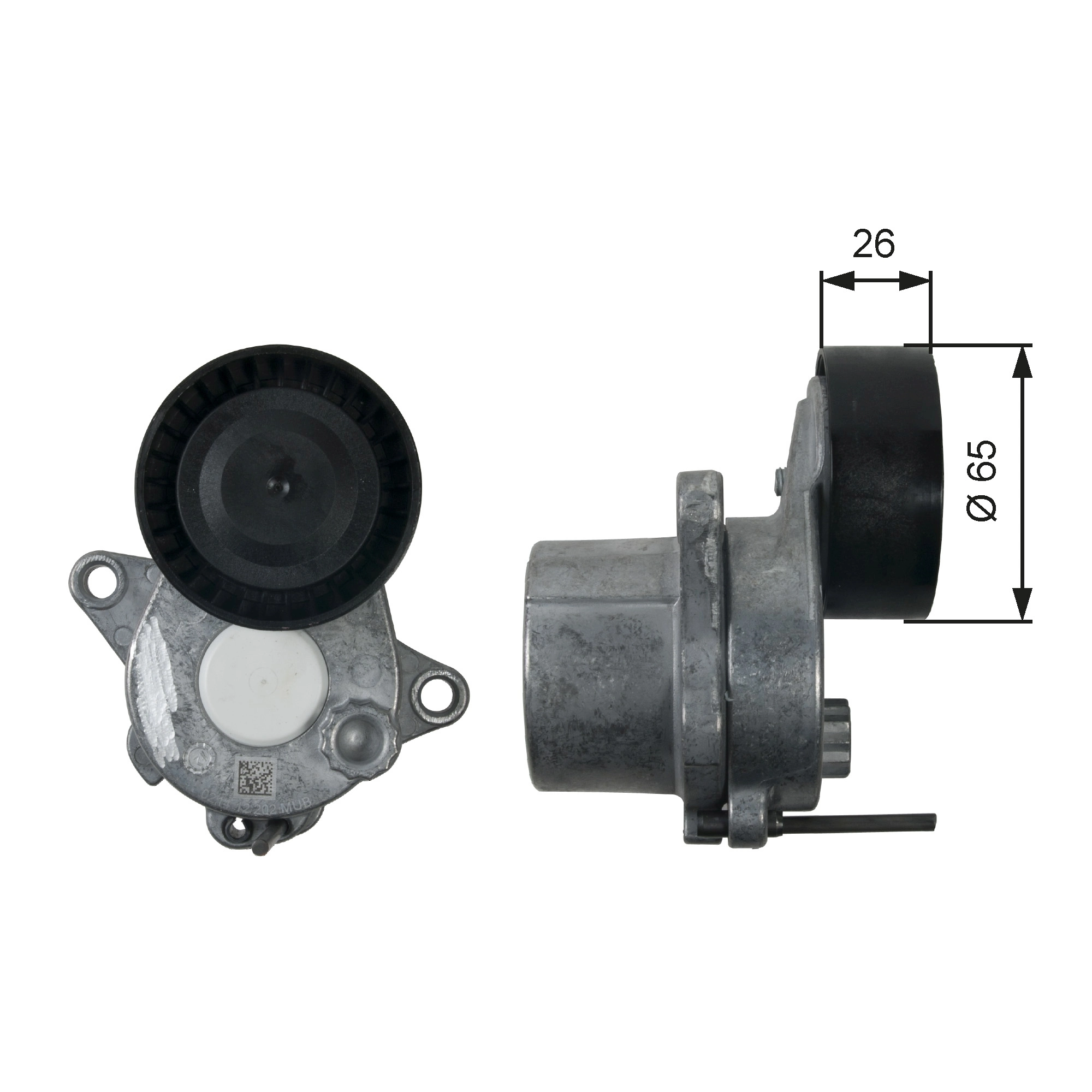 Belt Tensioner, V-ribbed belt