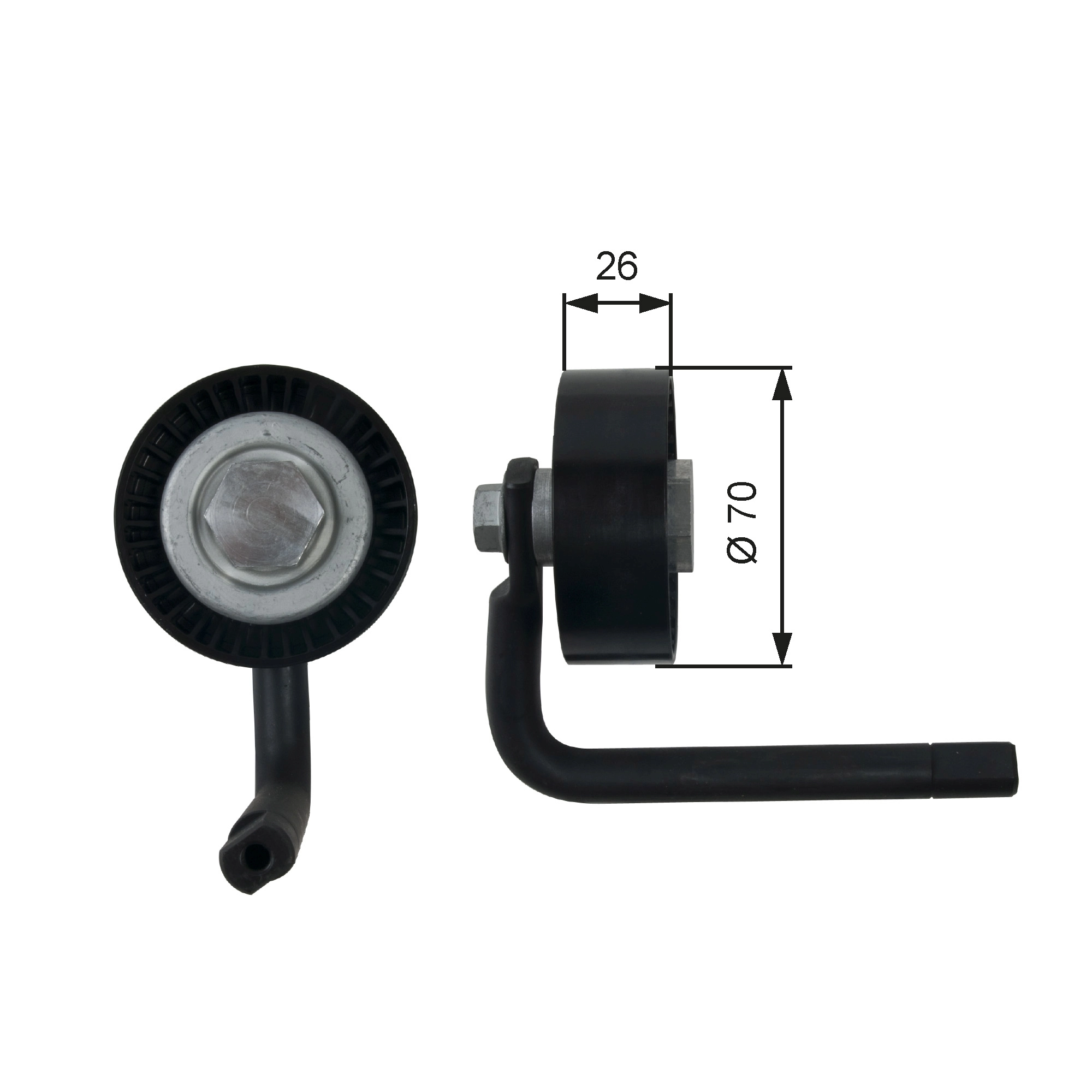 Belt Tensioner, V-ribbed belt