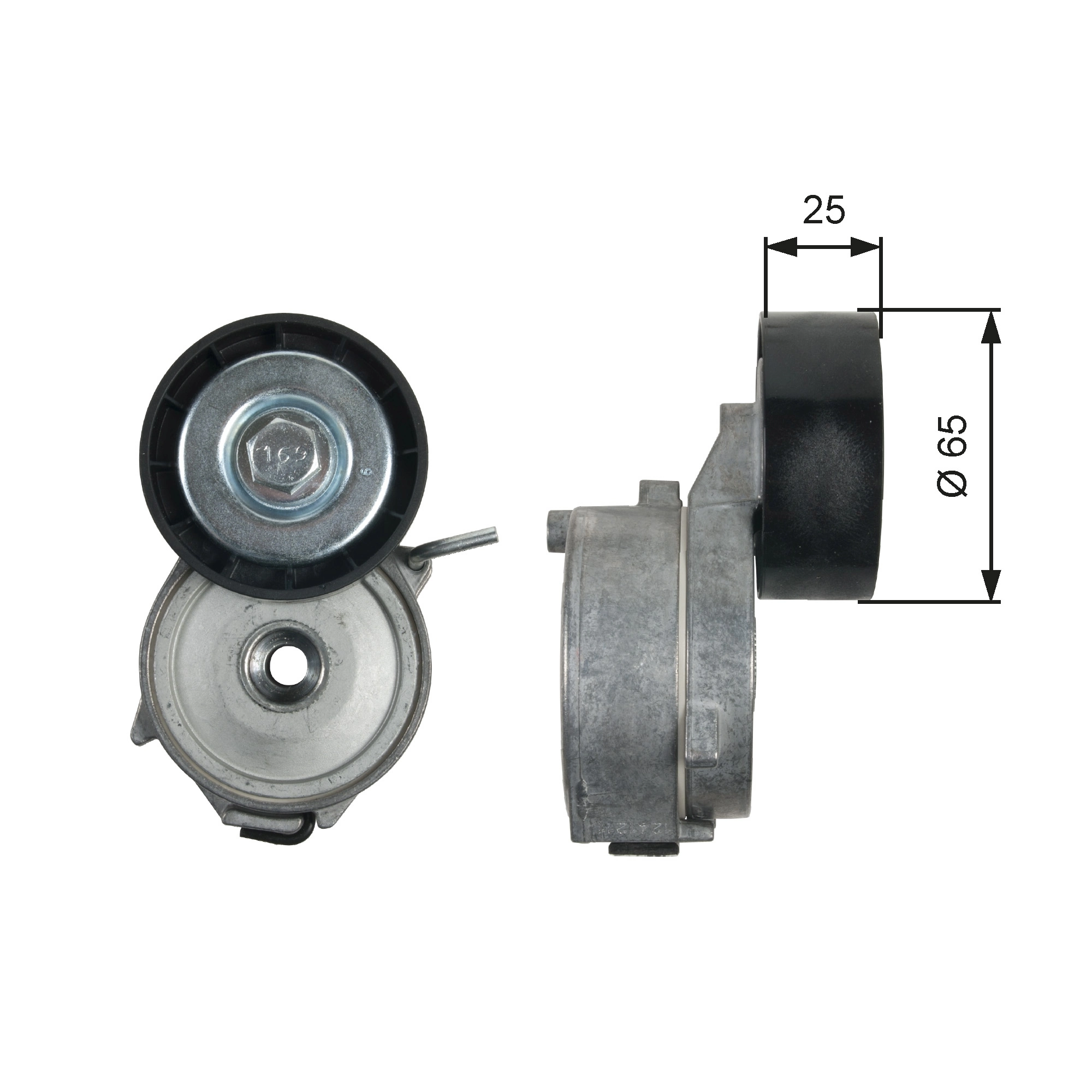 Belt Tensioner, V-ribbed belt