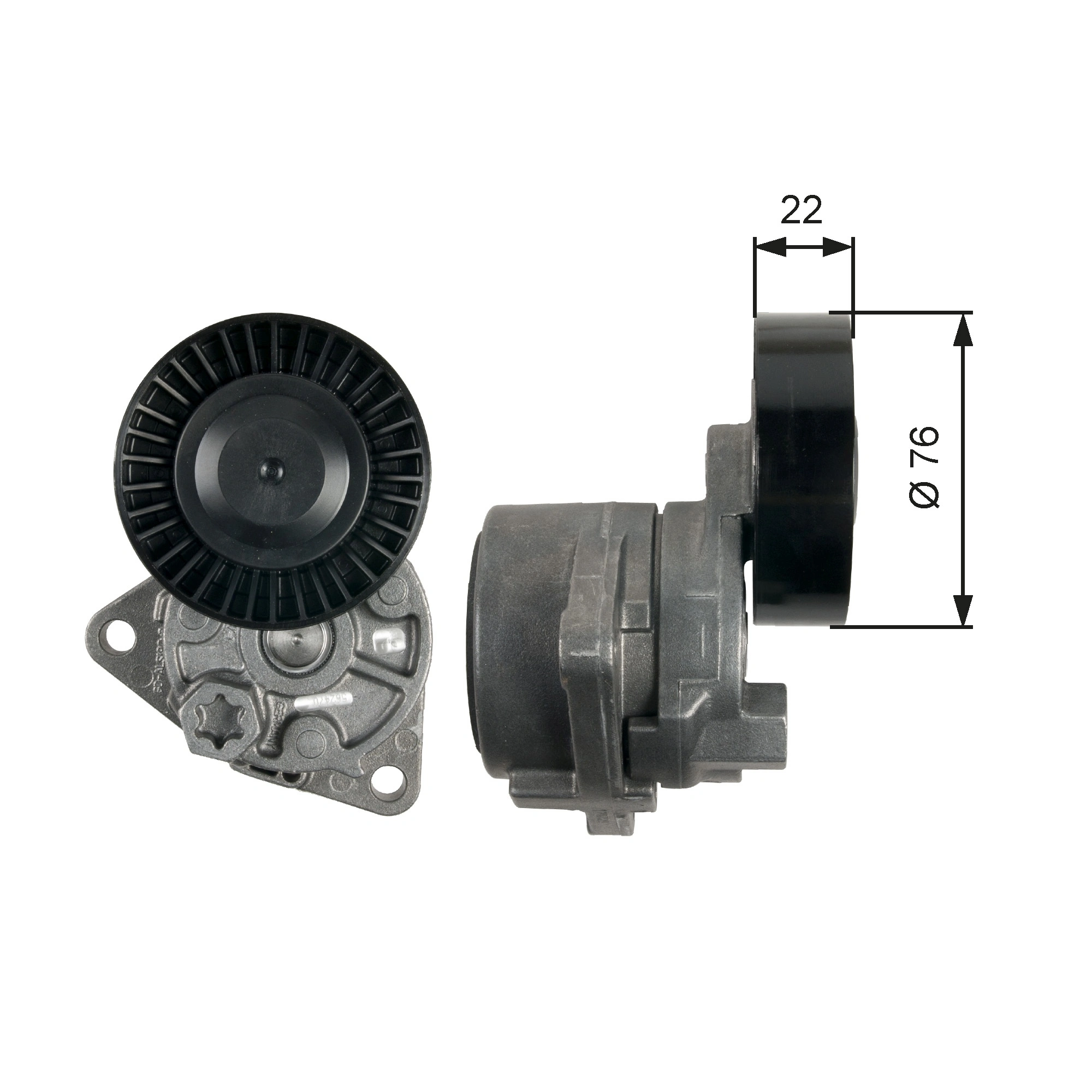 Belt Tensioner, V-ribbed belt