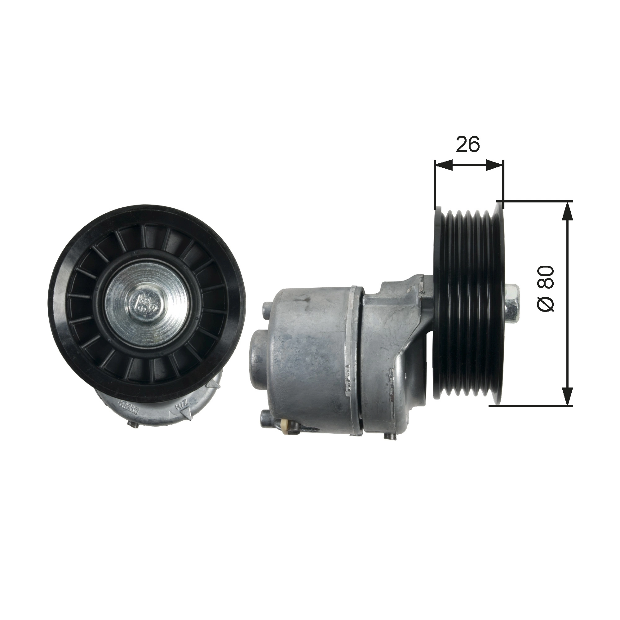 Belt Tensioner, V-ribbed belt