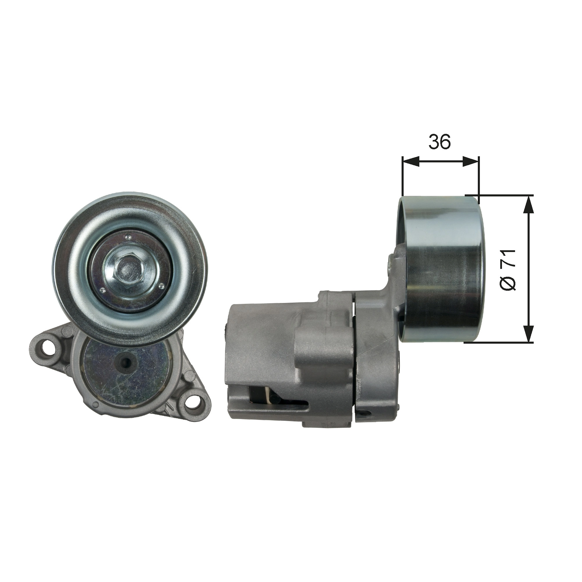 Belt Tensioner, V-ribbed belt