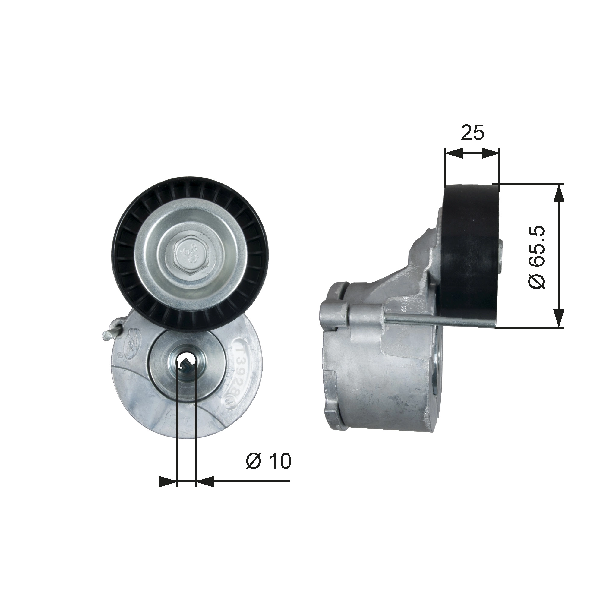 Belt Tensioner, V-ribbed belt