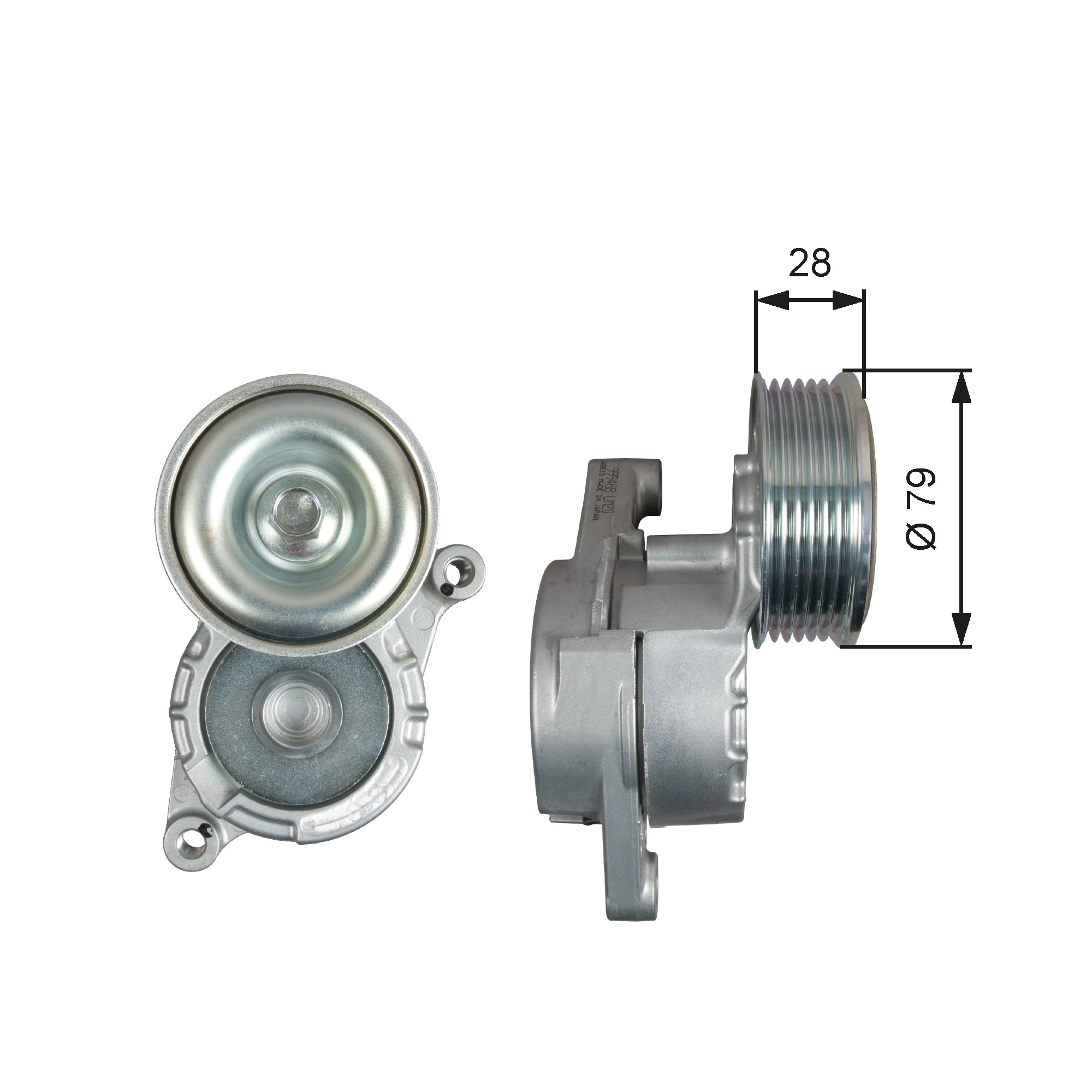 Belt Tensioner, V-ribbed belt