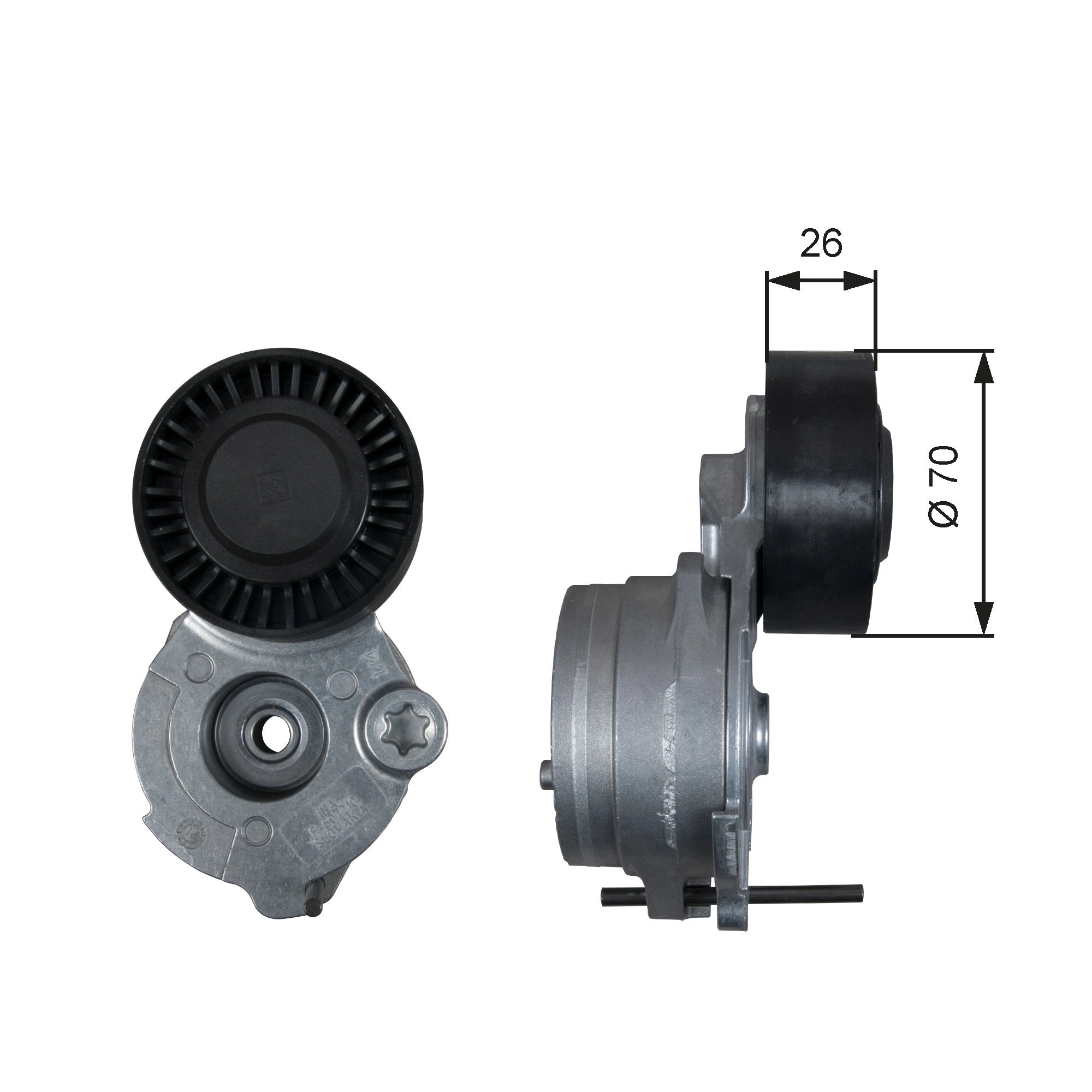 Belt Tensioner, V-ribbed belt