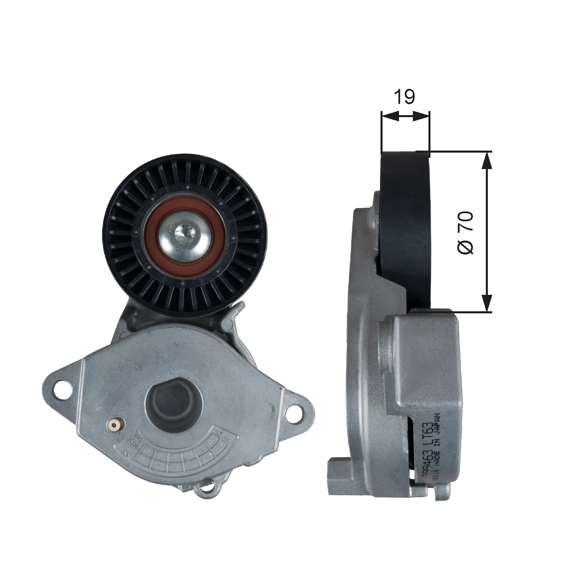 Belt Tensioner, V-ribbed belt