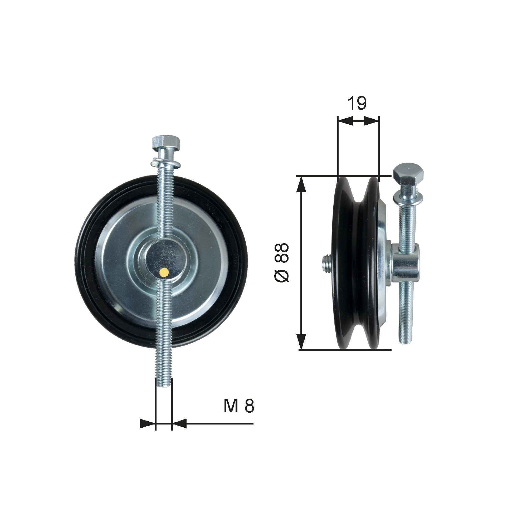 Tensioner Pulley, V-belt