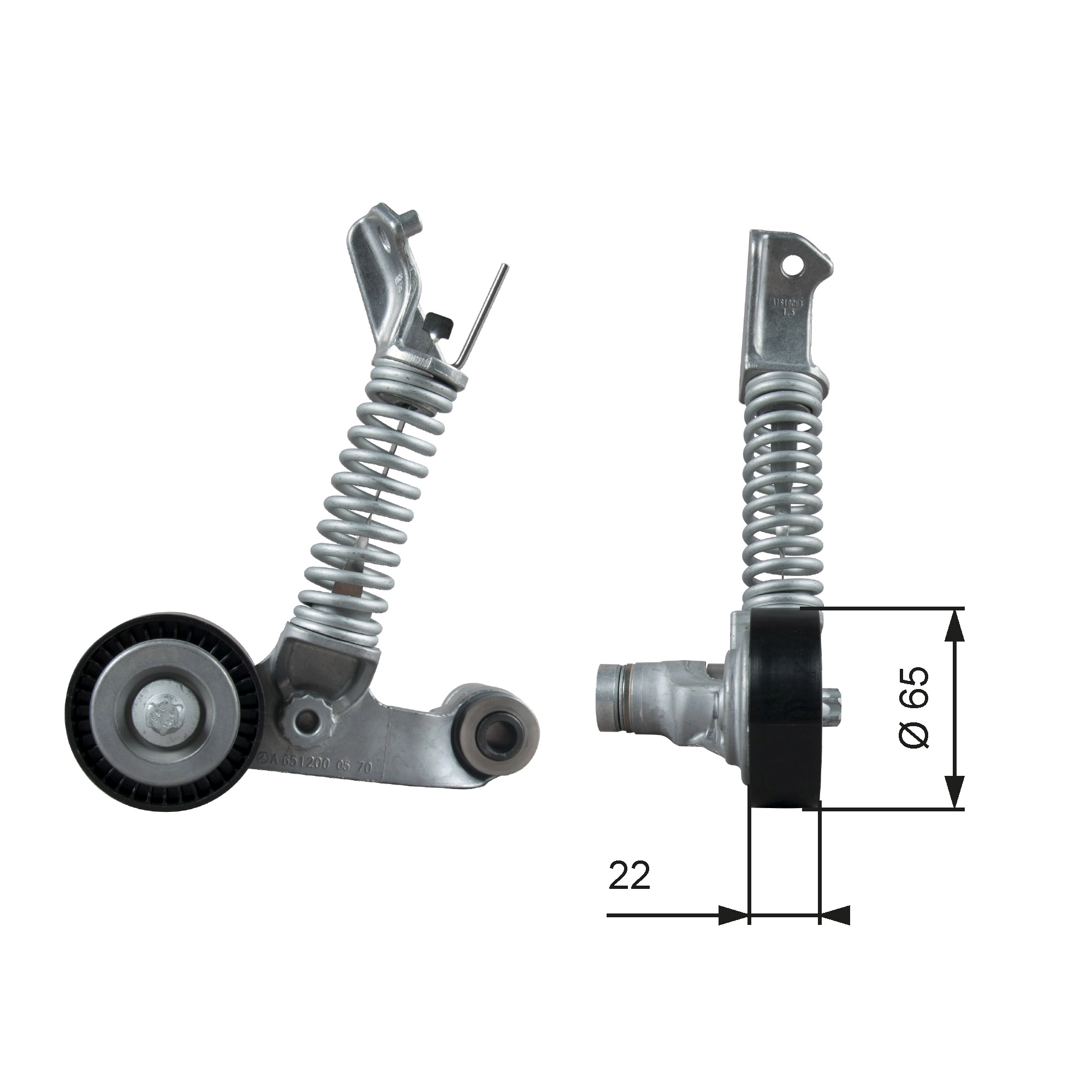 Belt Tensioner, V-ribbed belt