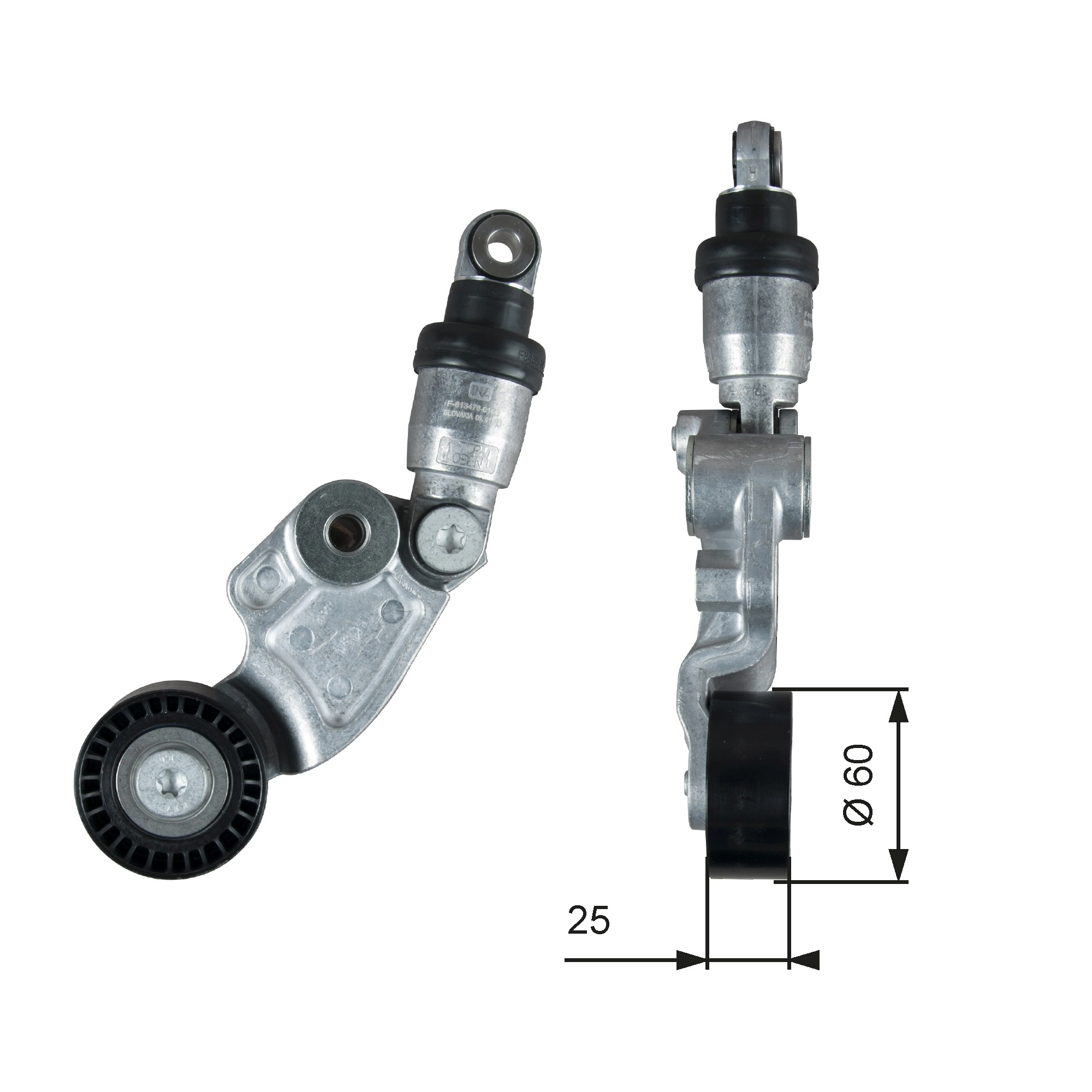 Belt Tensioner, V-ribbed belt