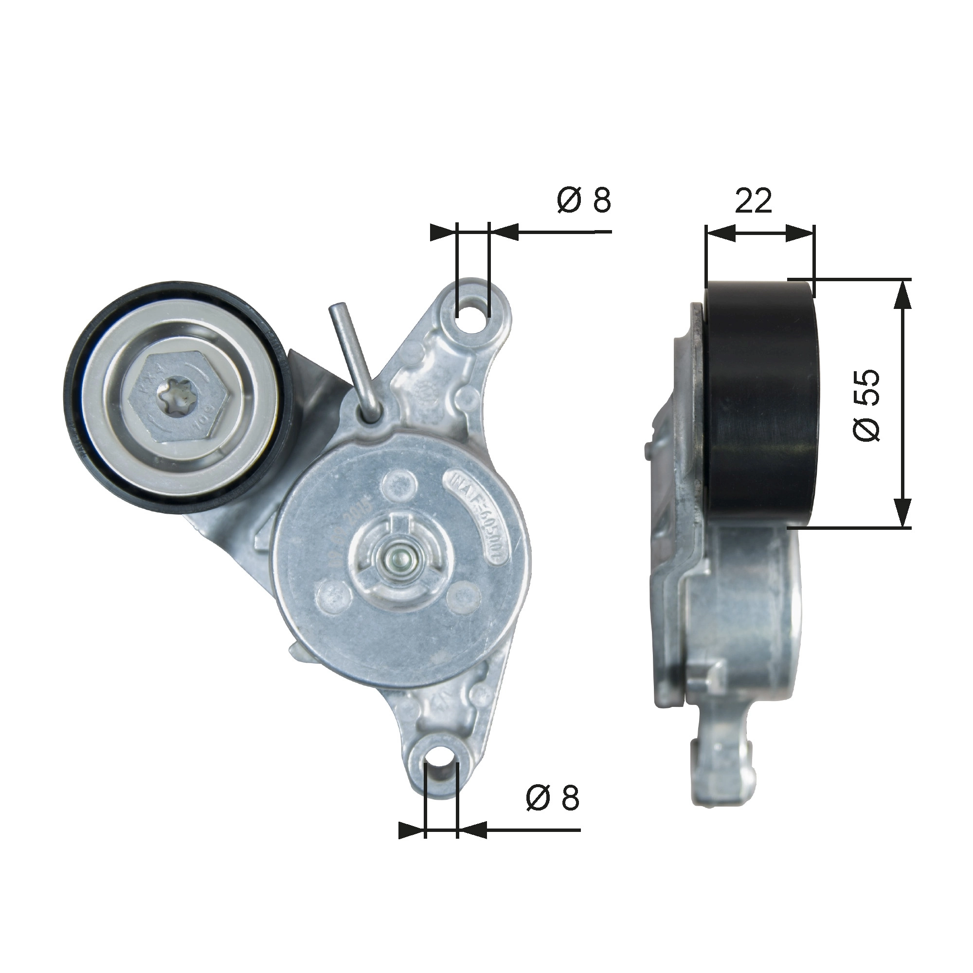 Belt Tensioner, V-ribbed belt