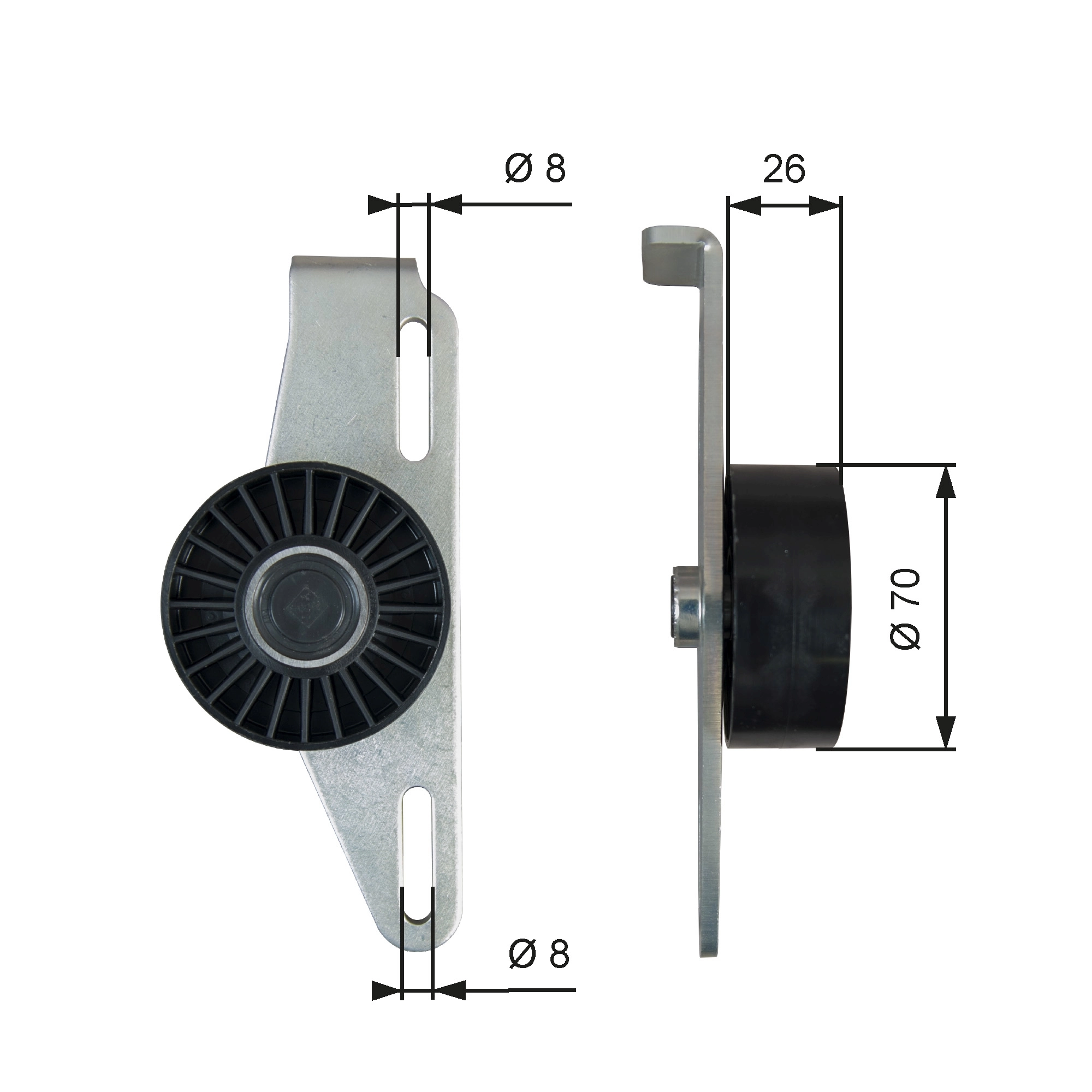 Belt Tensioner, V-ribbed belt