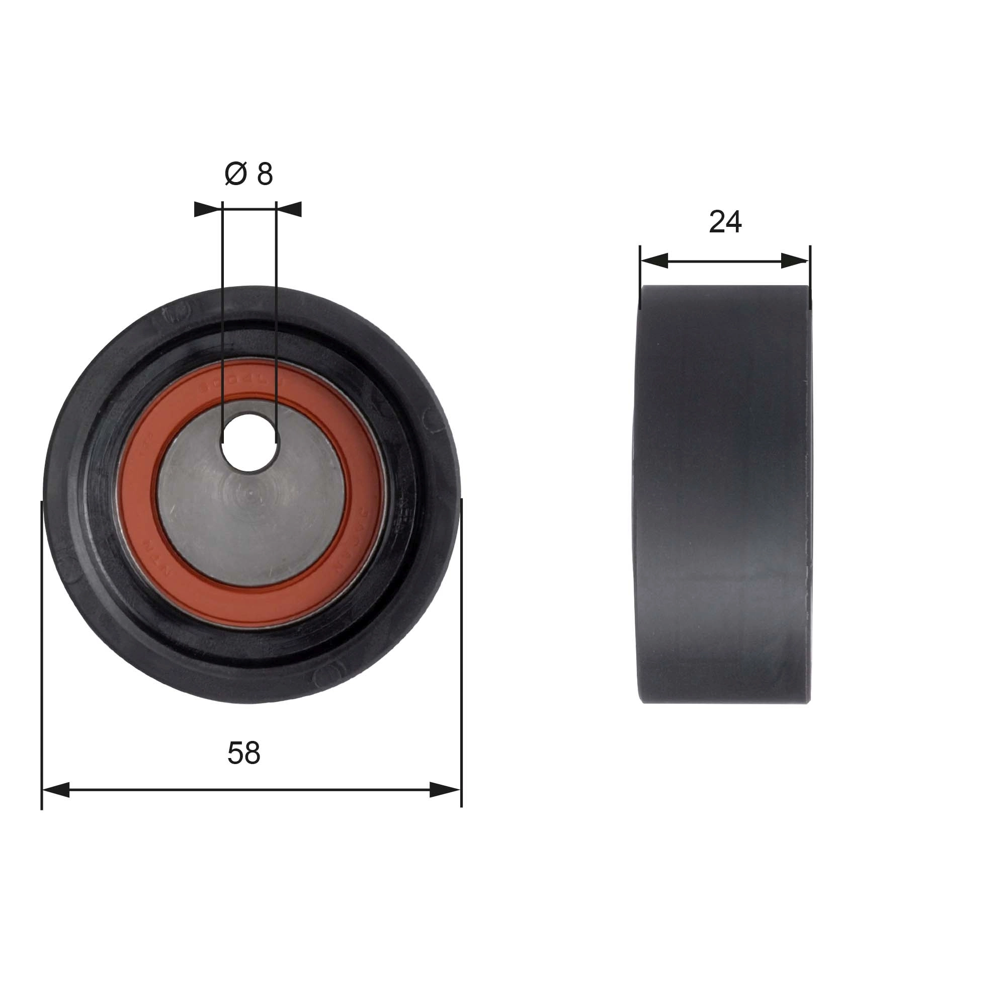 Tensioner Pulley, timing belt