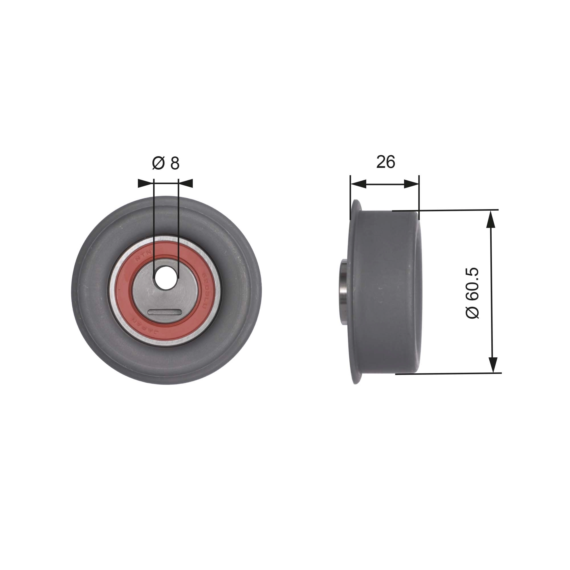 Tensioner Pulley, timing belt