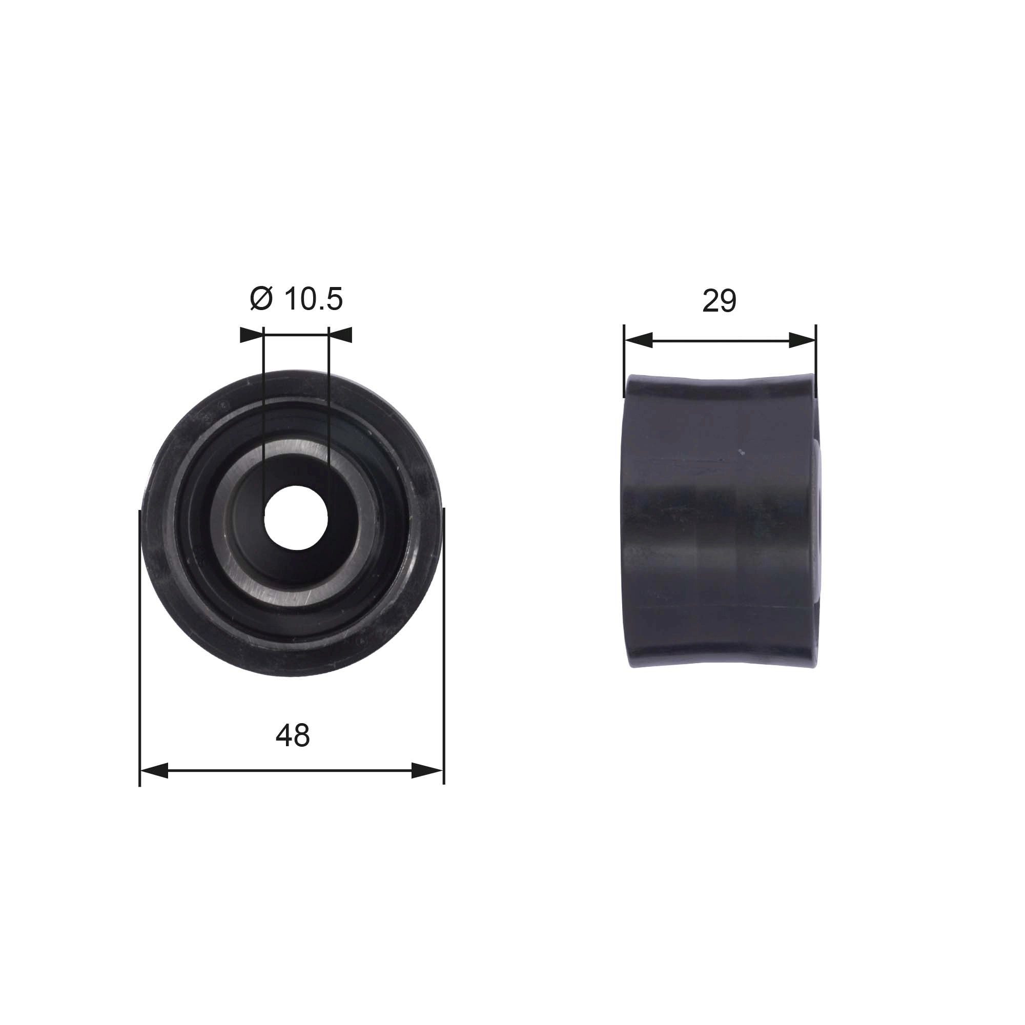 Deflection Pulley/Guide Pulley, timing belt