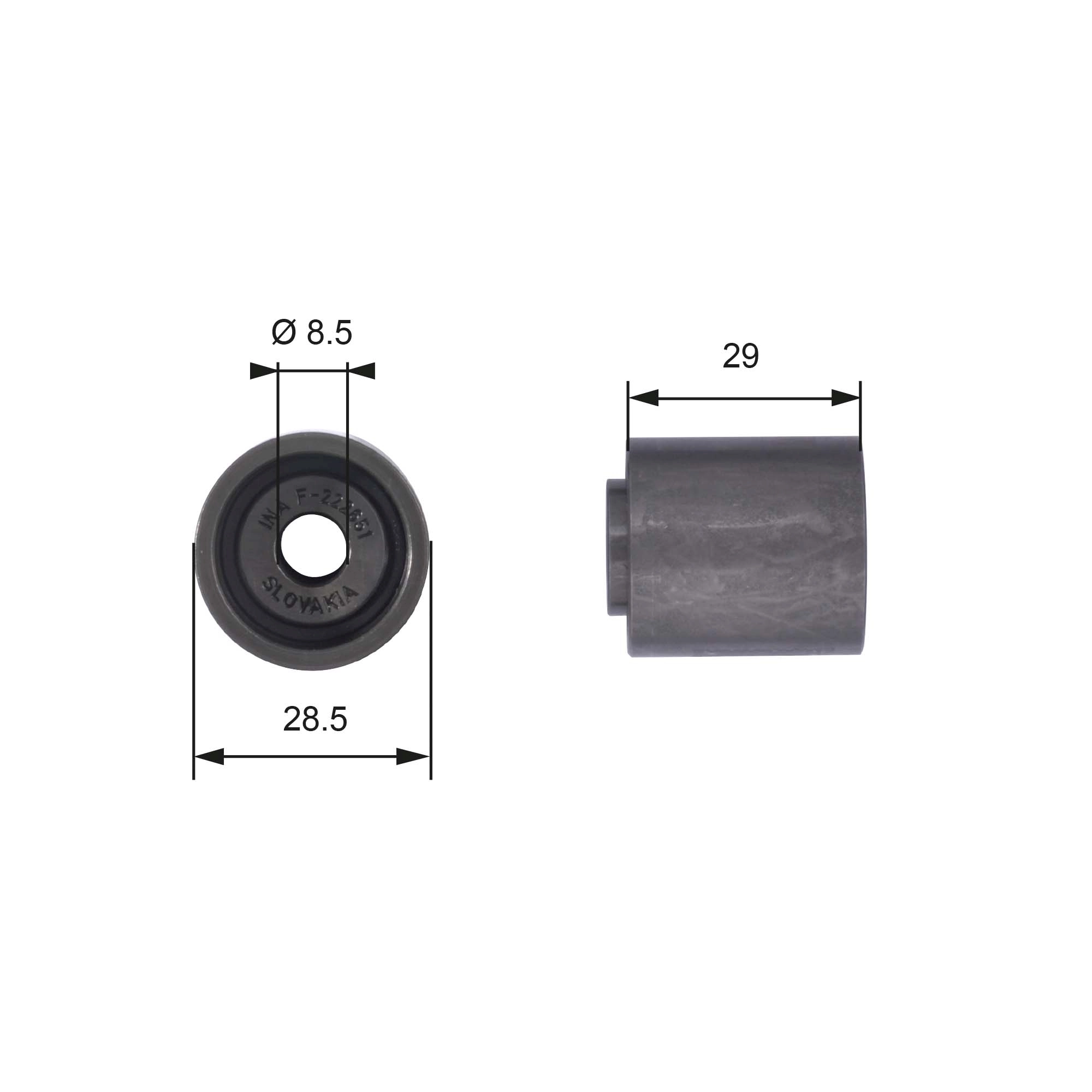 Deflection Pulley/Guide Pulley, timing belt
