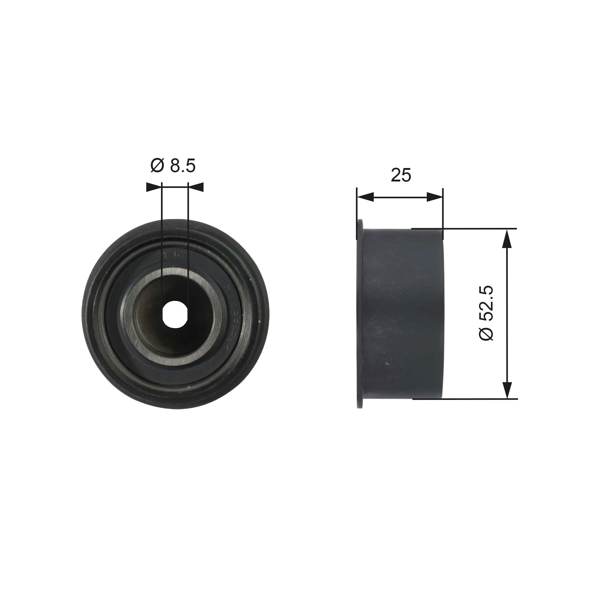 Deflection Pulley/Guide Pulley, timing belt