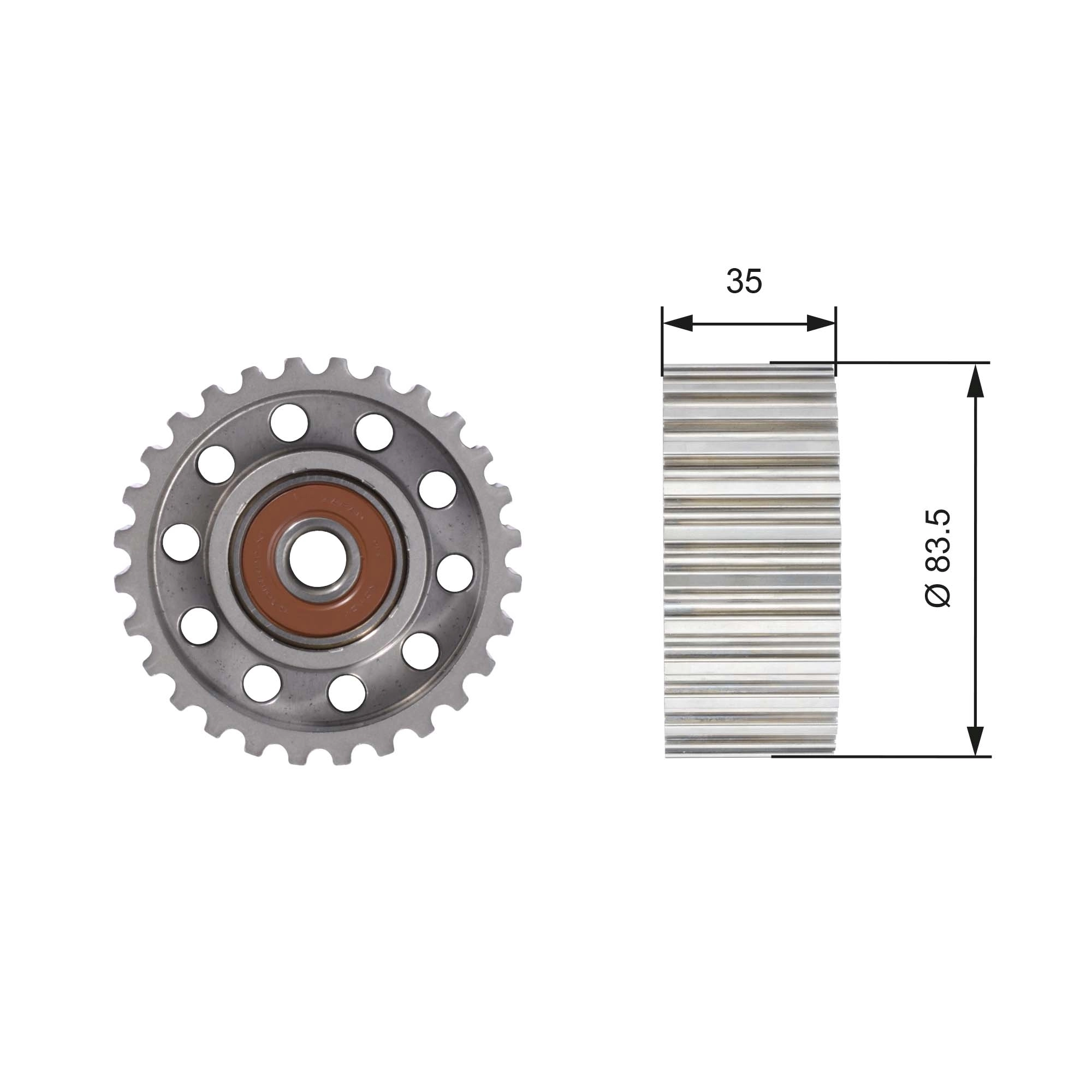 Deflection Pulley/Guide Pulley, timing belt
