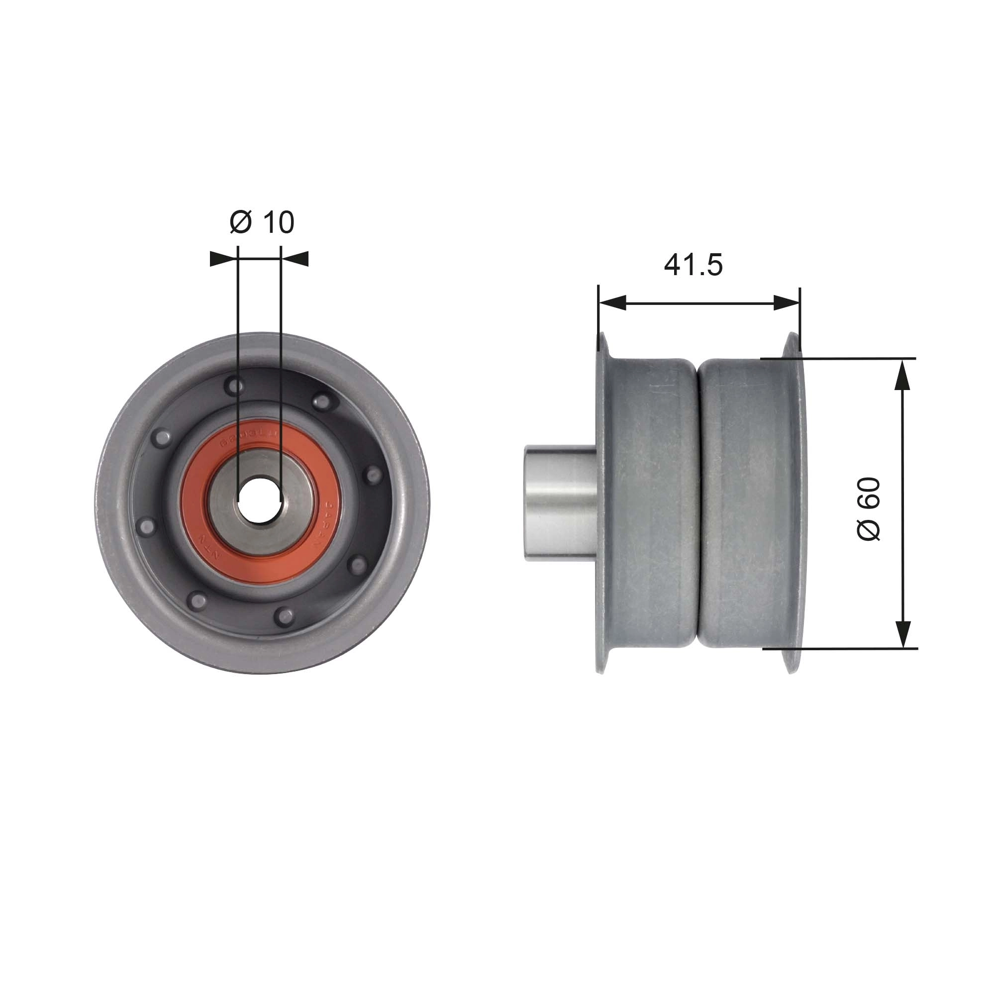 Deflection Pulley/Guide Pulley, timing belt
